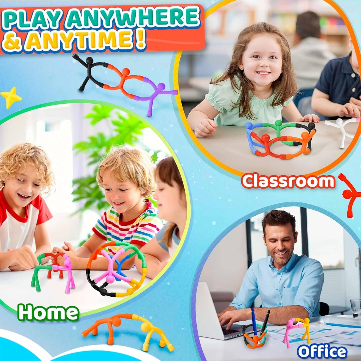 Magnetic Travel Toys for Toddler 5PCS, Airplane Travel Activities Essential Fidget Toys for Kids Road Trip Sensory Toy, Fridge Magnet for Toddler 3 4 5 6 7 8 Year Old, Gifts for Boys and Girls