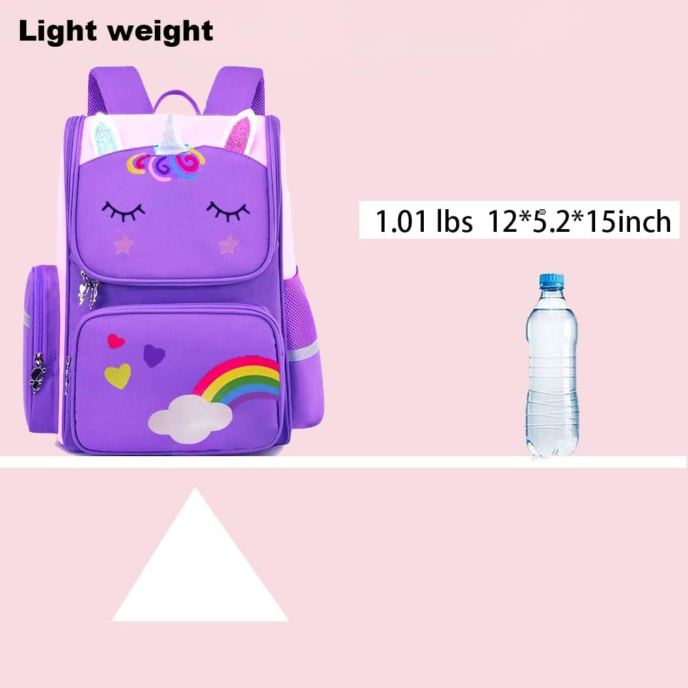 15" Kids Backpack for Girls – Preschool & Kindergarten School Bag for Ages 4–6