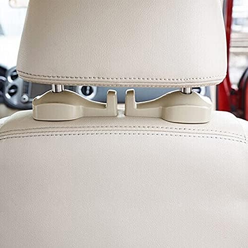 Universal Car Vehicle Back Seat Headrest Hanger Holder Hook for Bag Purse Cloth Grocery (Black -Set of 2)