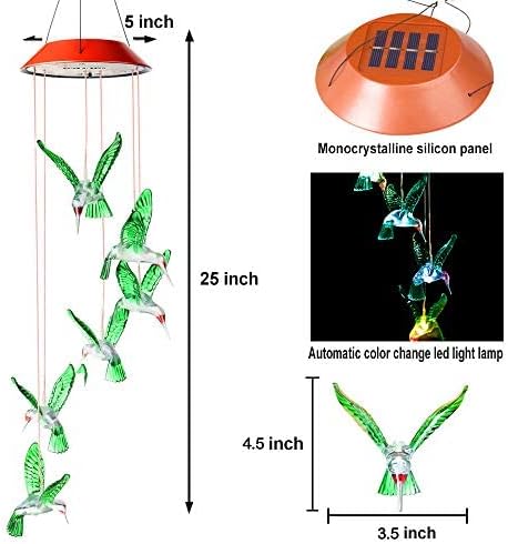 Butterfly Wind Chimes – Memorial & Birthday Gifts for Women, Mom, Grandma – Outdoor Garden & Yard Decor for Christmas