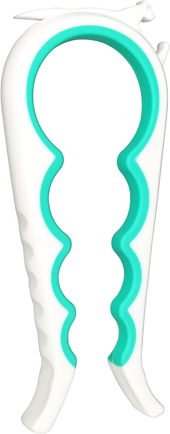 Multi Jar & Bottle Opener – Easy Grip Tool for Weak Hands & Seniors with Arthritis (Blue & Grey)