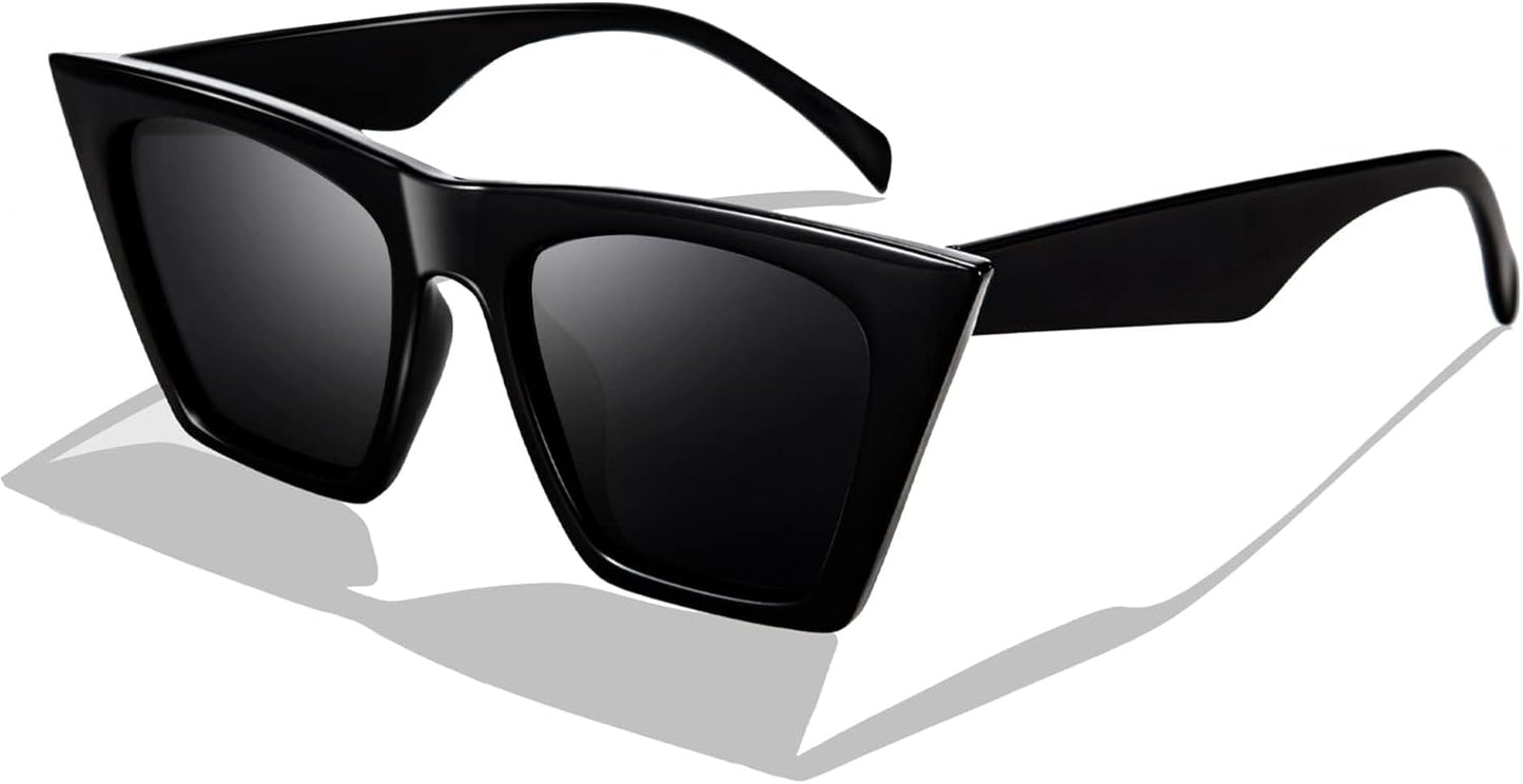 Vintage Square Cat Eye Sunglasses Women Trendy Cateye Sunglasses B2473