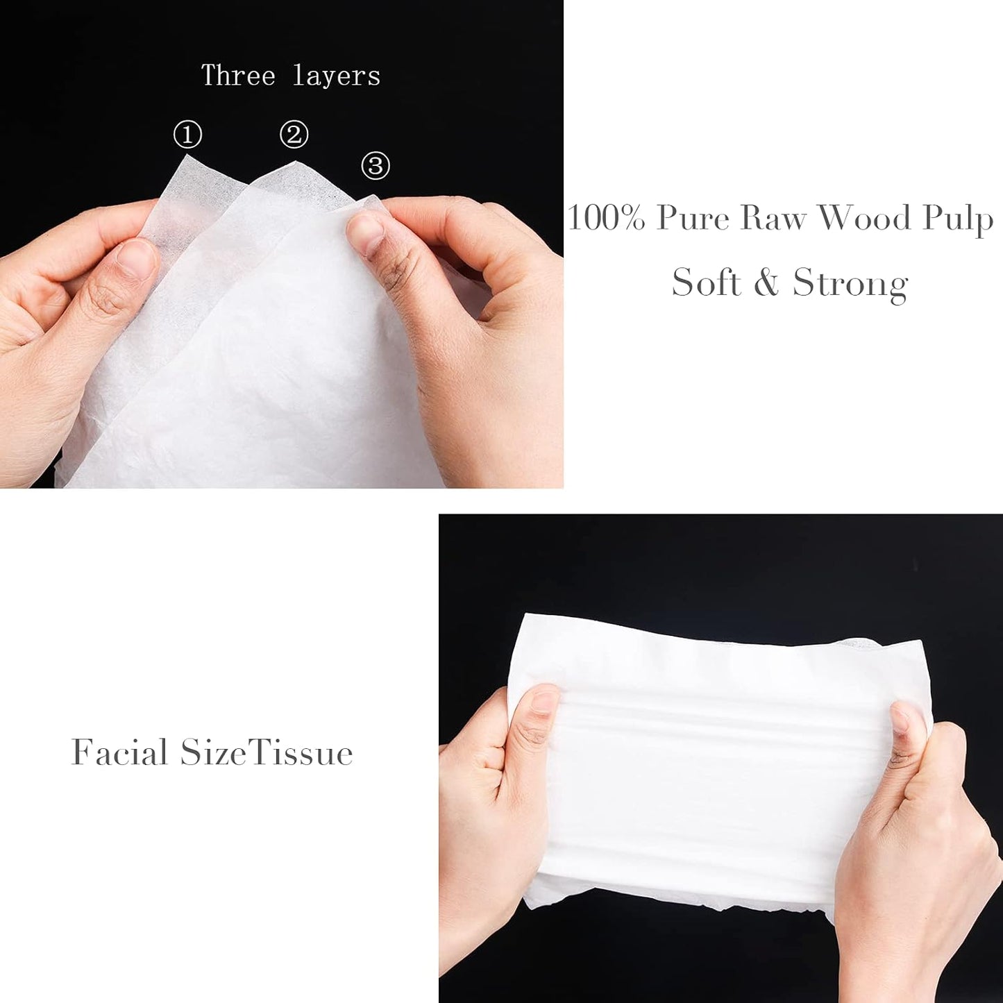 Car Tissues with Lotion, Car Tissues Holder for Car, 4 Packs Car Tissue Cylinder for Car Cup Holder, Facial Tissues Tube Box, Travel Tissues