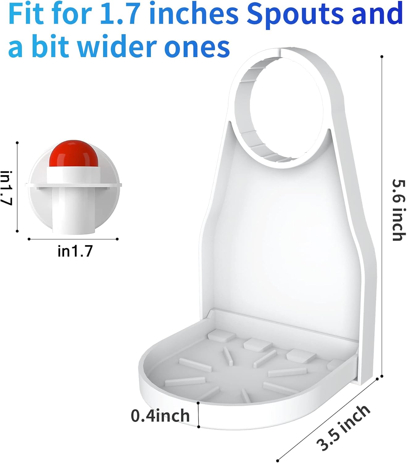 Laundry Detergent Cup Holder 2-Pack – Drip Catcher Organizer for Laundry Bottle Spouts