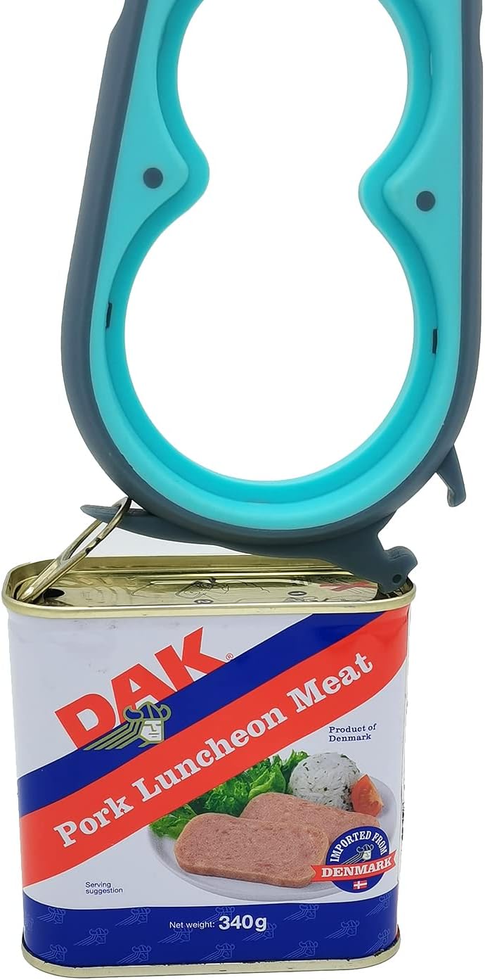 Multi Jar & Bottle Opener – Easy Grip Tool for Weak Hands & Seniors with Arthritis (Blue & Grey)