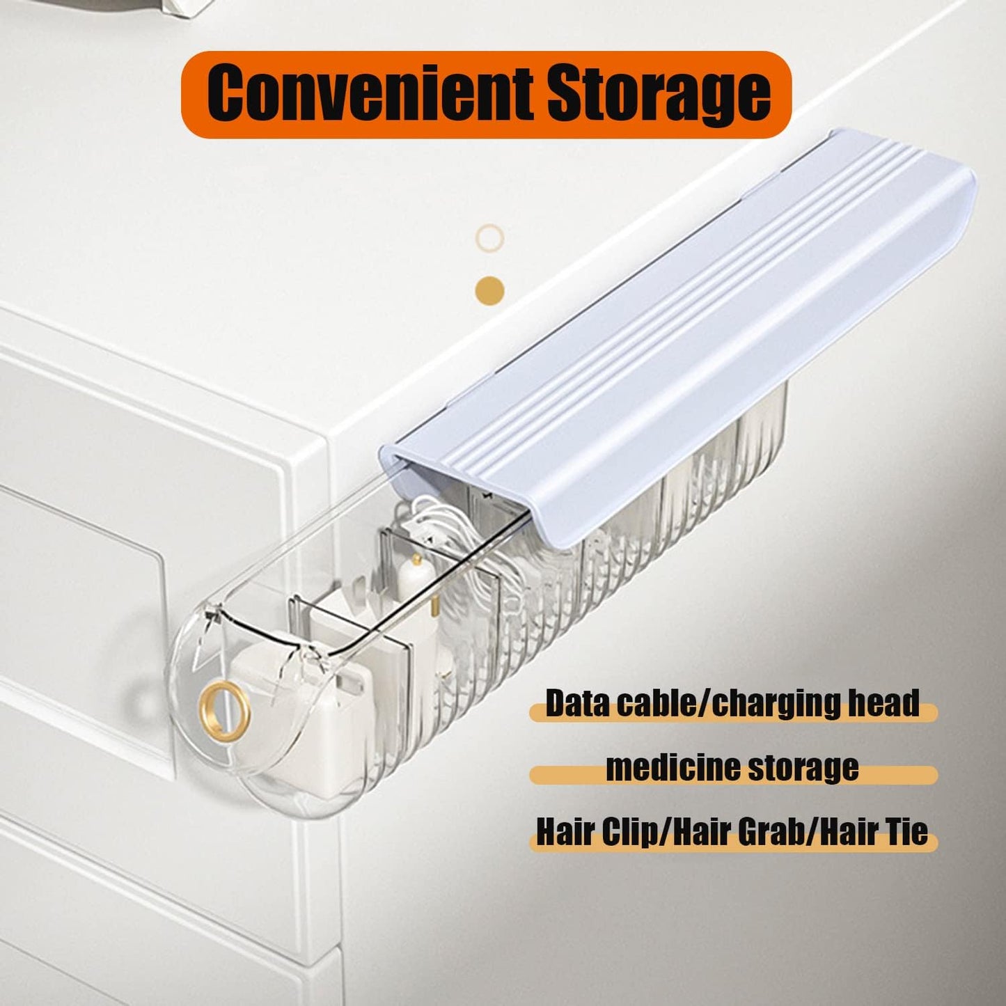 2-Pack Wall Mounted Acrylic Drawer Organizers – 6-Cell Underwear & Sock Storage (White)