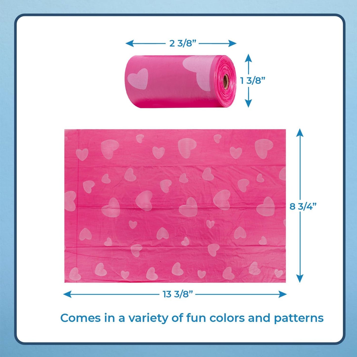 Dog Poop Bags for Waste – 150 Count Leak-Proof & Tear-Resistant Doggy Bags in Assorted Colors
