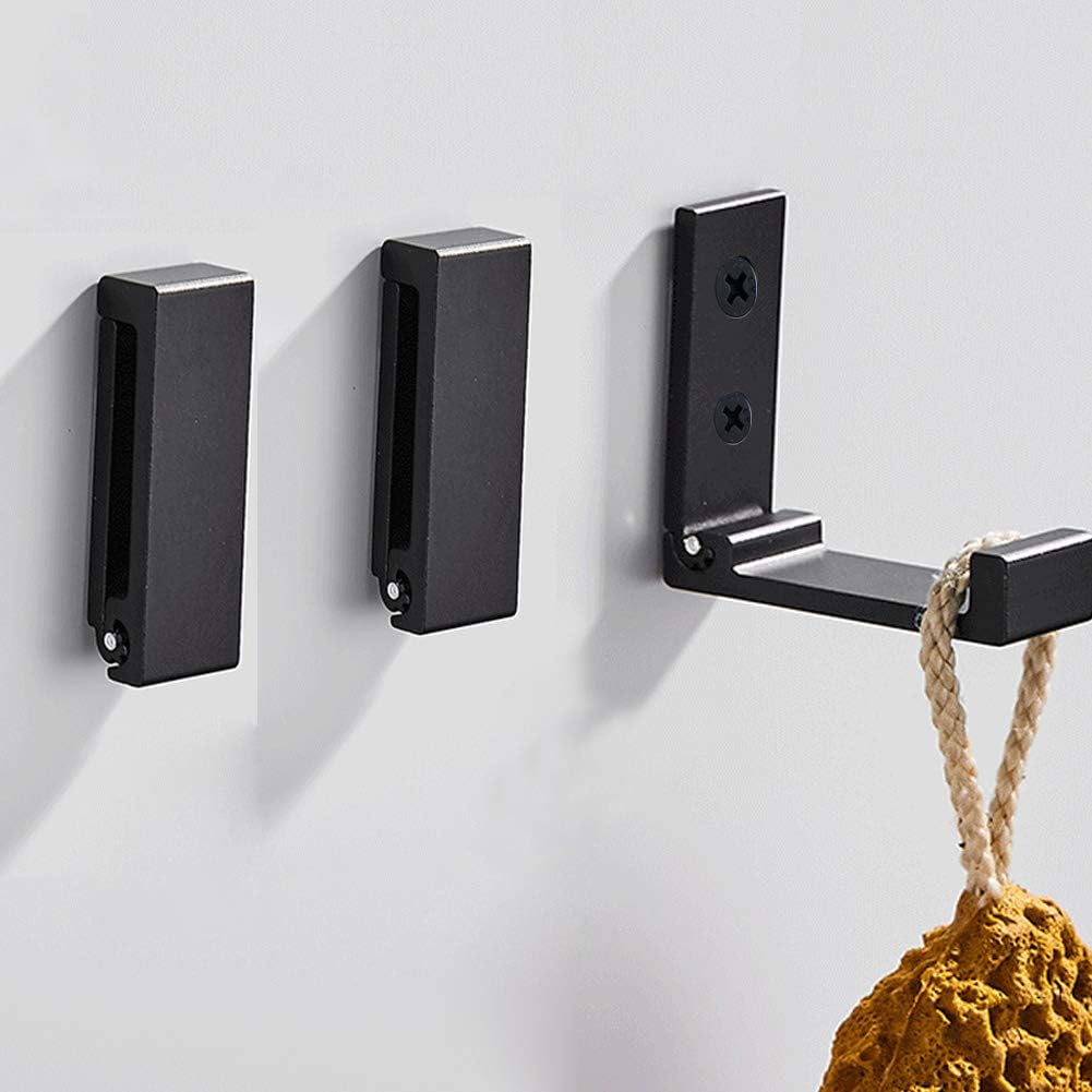 Folding Wall Hooks – 5-Pack Heavy Duty Aluminum Alloy Hooks for Coats, Towels, Headphones, Bags & Gear with Screws