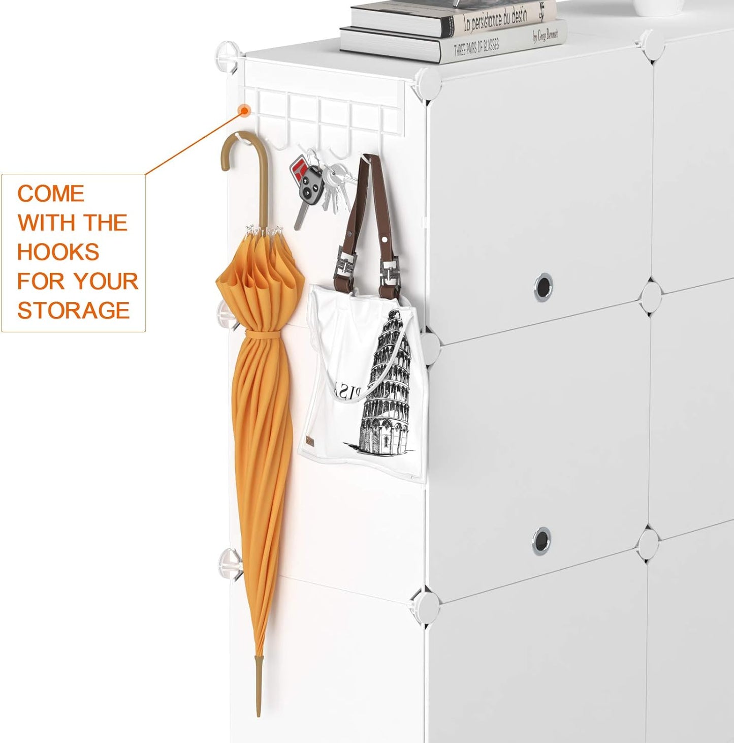 HOMIDEC 6-Tier Shoe Rack – 24 Pair Plastic Shoe Organizer Cabinet for Closet & Entryway