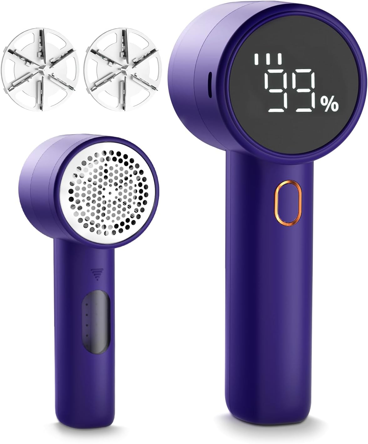 Rechargeable Fabric Shaver – 3-Speed Electric Lint Remover with LED Display & 6-Leaf Blades
