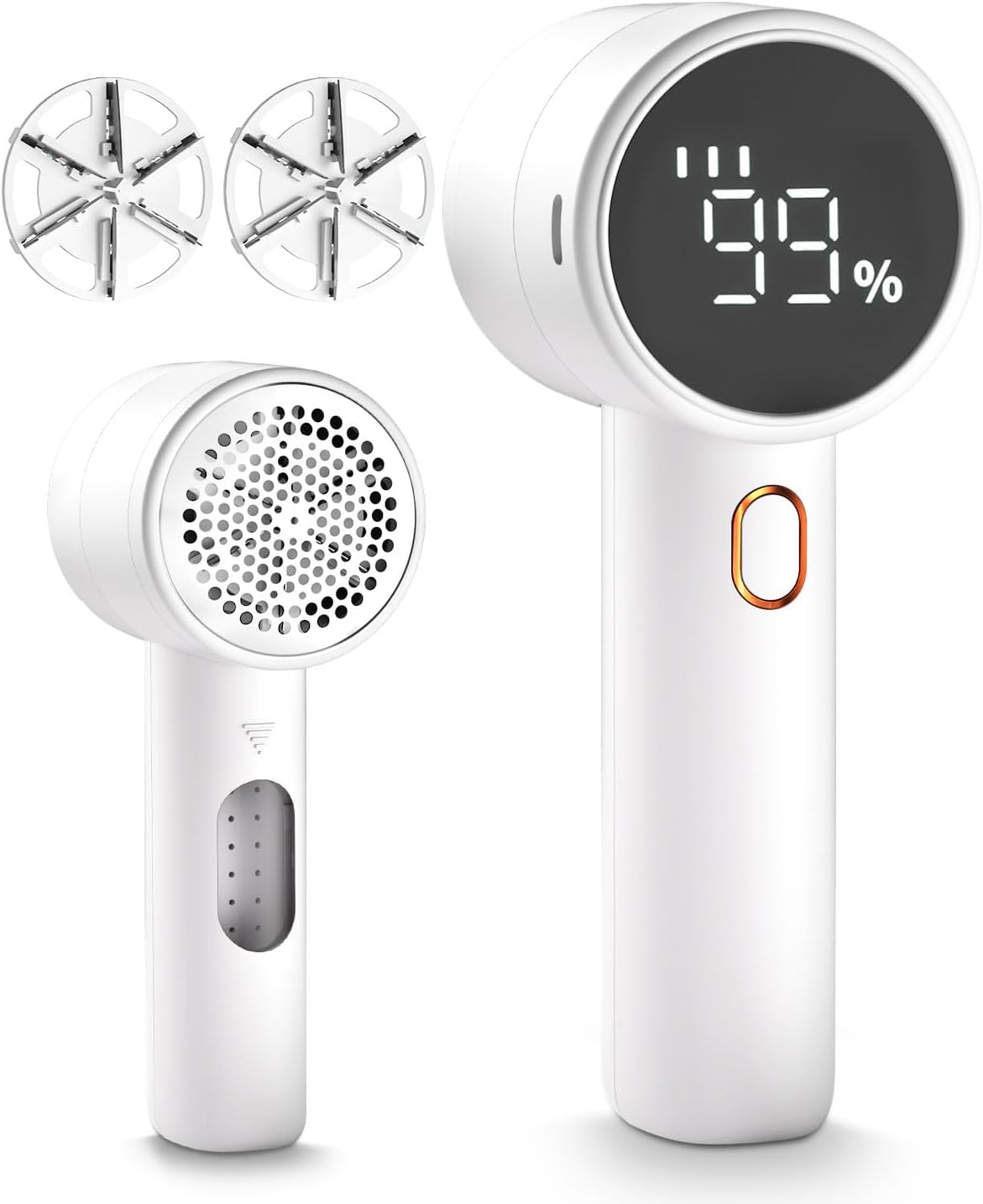 Rechargeable Fabric Shaver – 3-Speed Electric Lint Remover with LED Display & 6-Leaf Blades