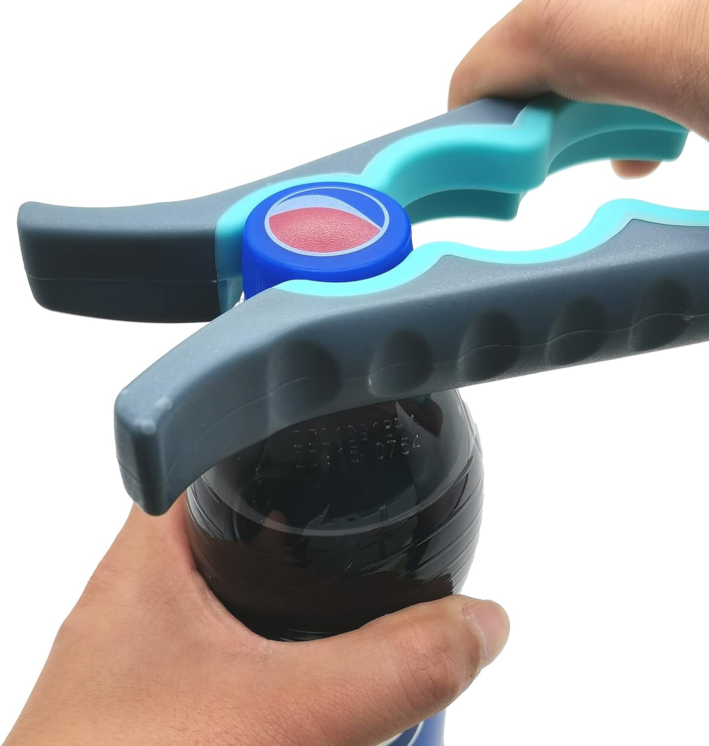 Multi Jar & Bottle Opener – Easy Grip Tool for Weak Hands & Seniors with Arthritis (Blue & Grey)