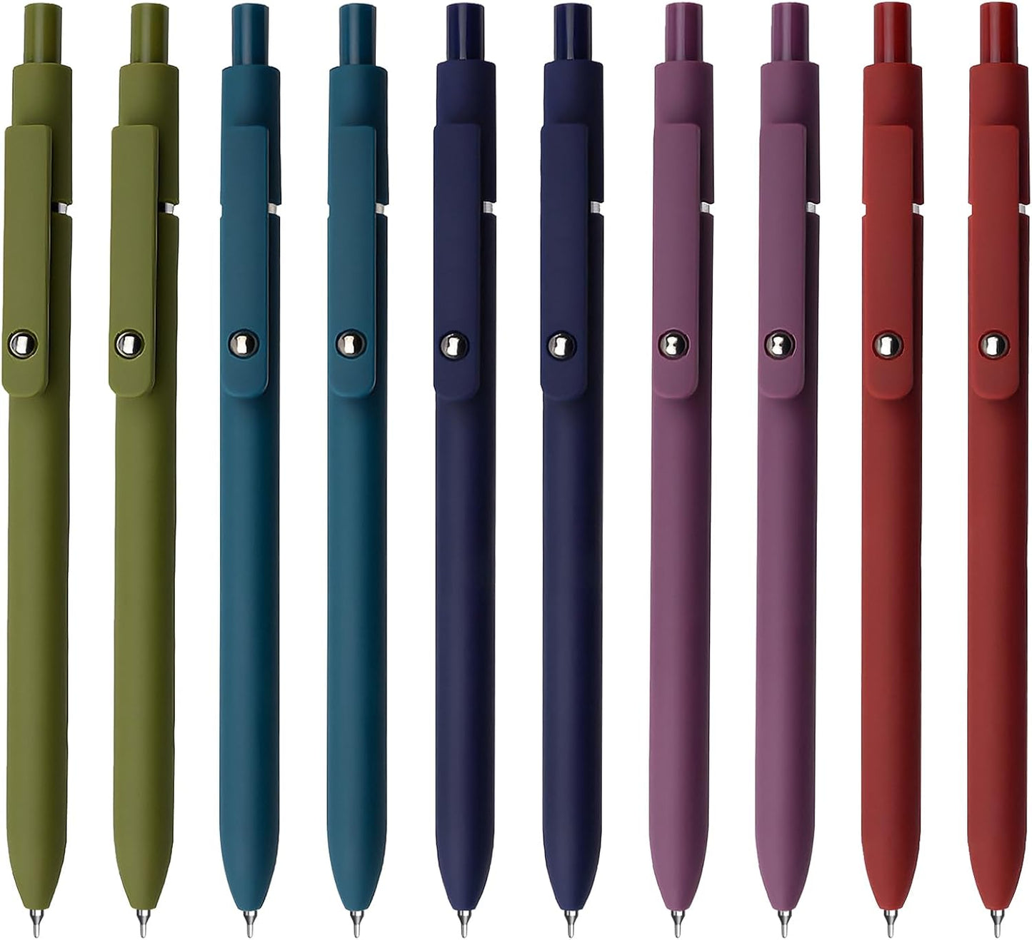 Morandi Gel Pens – 5-Piece Fine Point Black Ink Set (0.5mm) for Journaling & Office Use