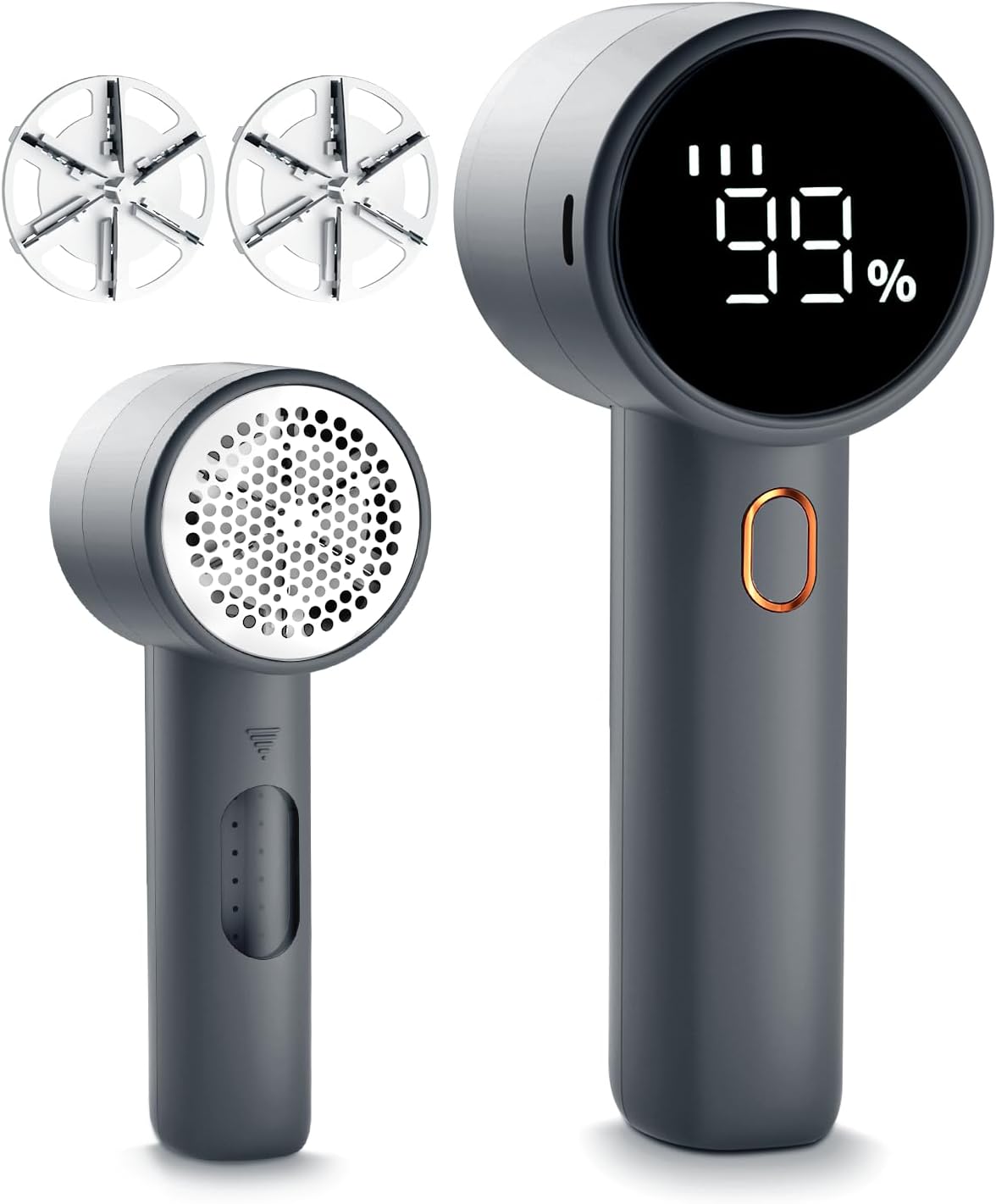 Rechargeable Fabric Shaver – 3-Speed Electric Lint Remover with LED Display & 6-Leaf Blades