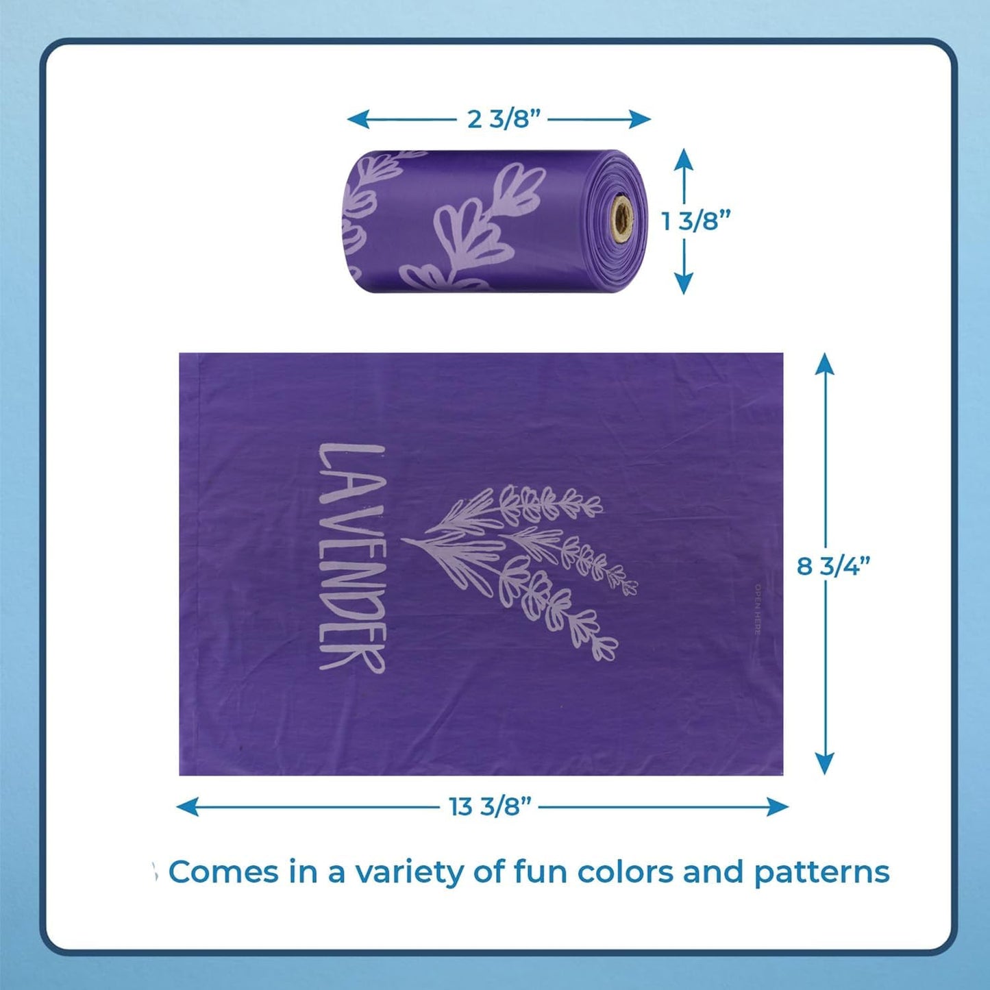 Dog Poop Bags for Waste – 150 Count Leak-Proof & Tear-Resistant Doggy Bags in Assorted Colors