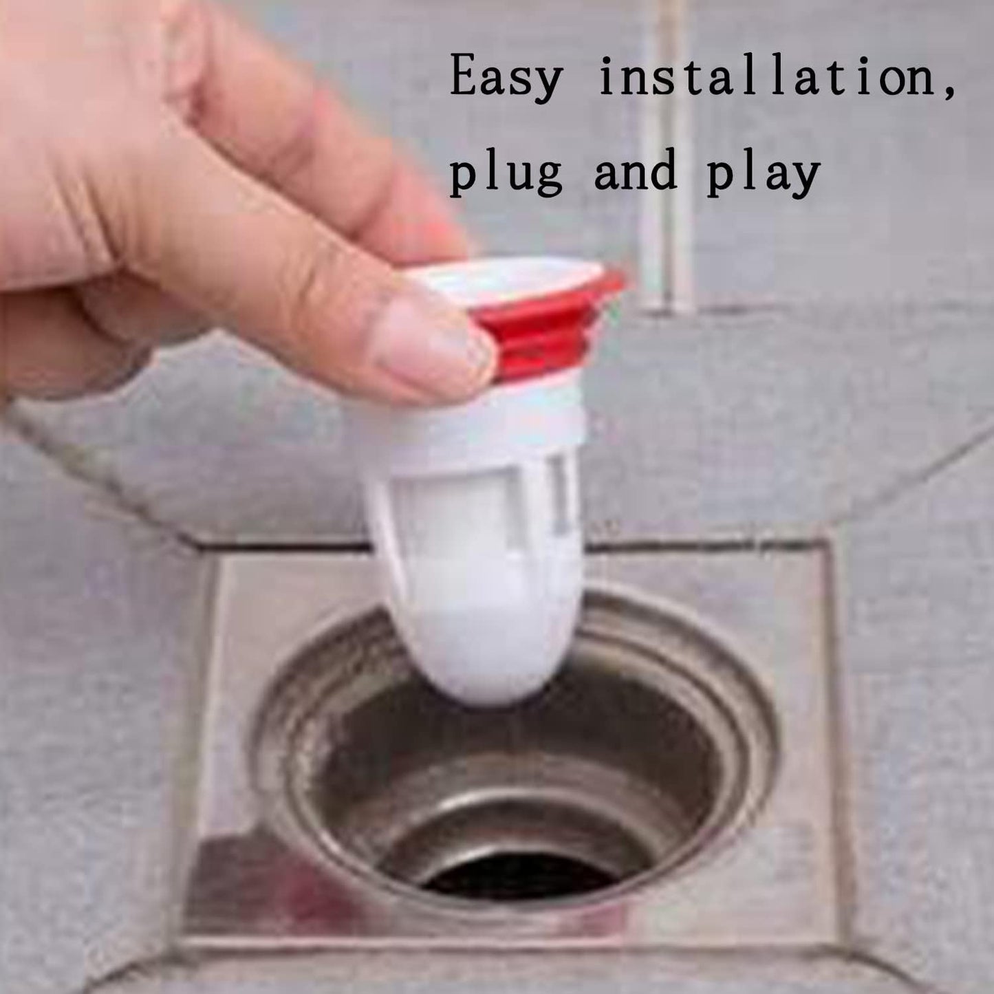 Silicone Floor Drain Cover – Anti-Odor & Backflow Preventer for Bathroom & Kitchen (Black)