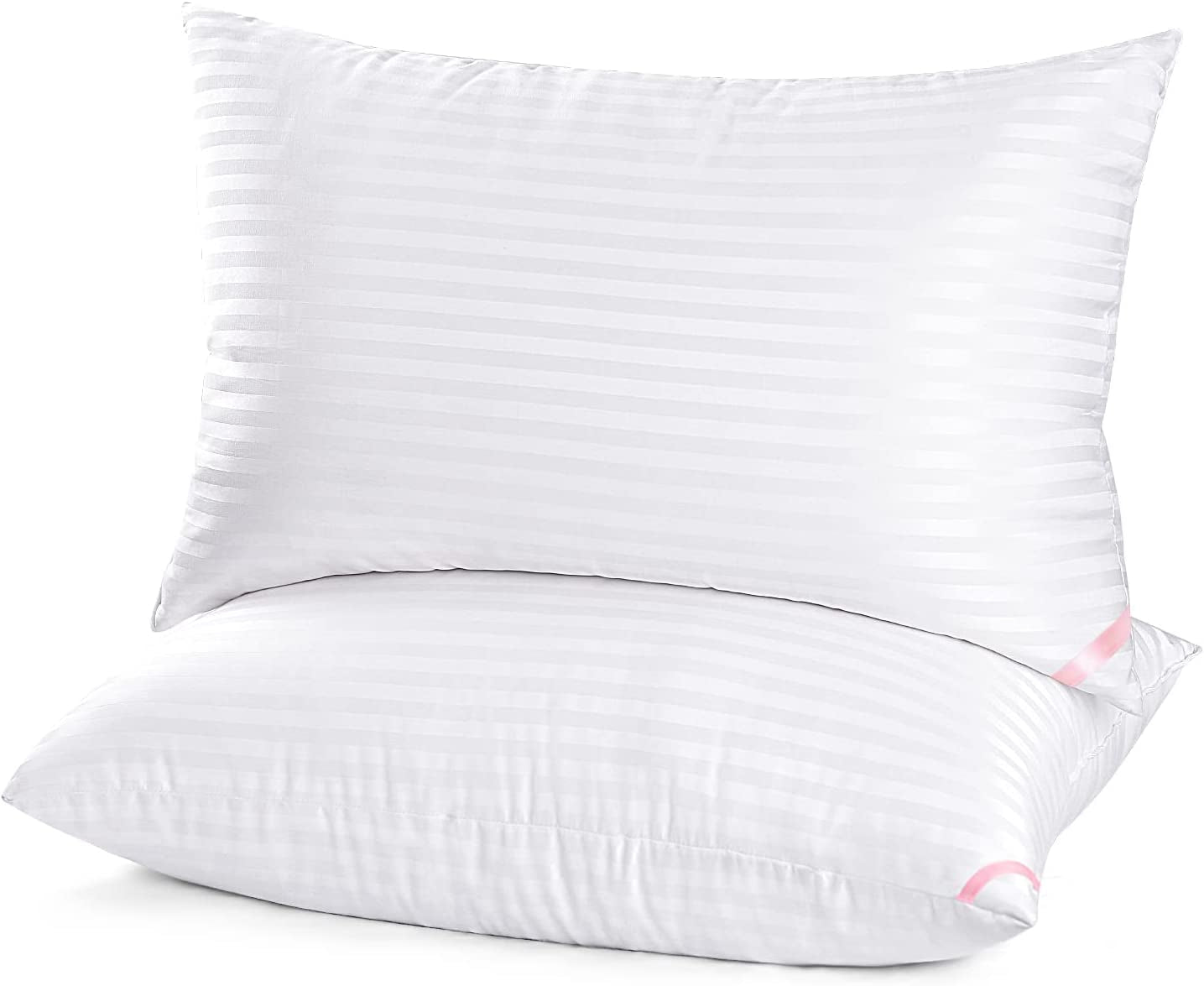 Luxury Hotel-Style Queen Pillows – 2 Pack Down Alternative for Side & Back Sleepers (20" x 30")