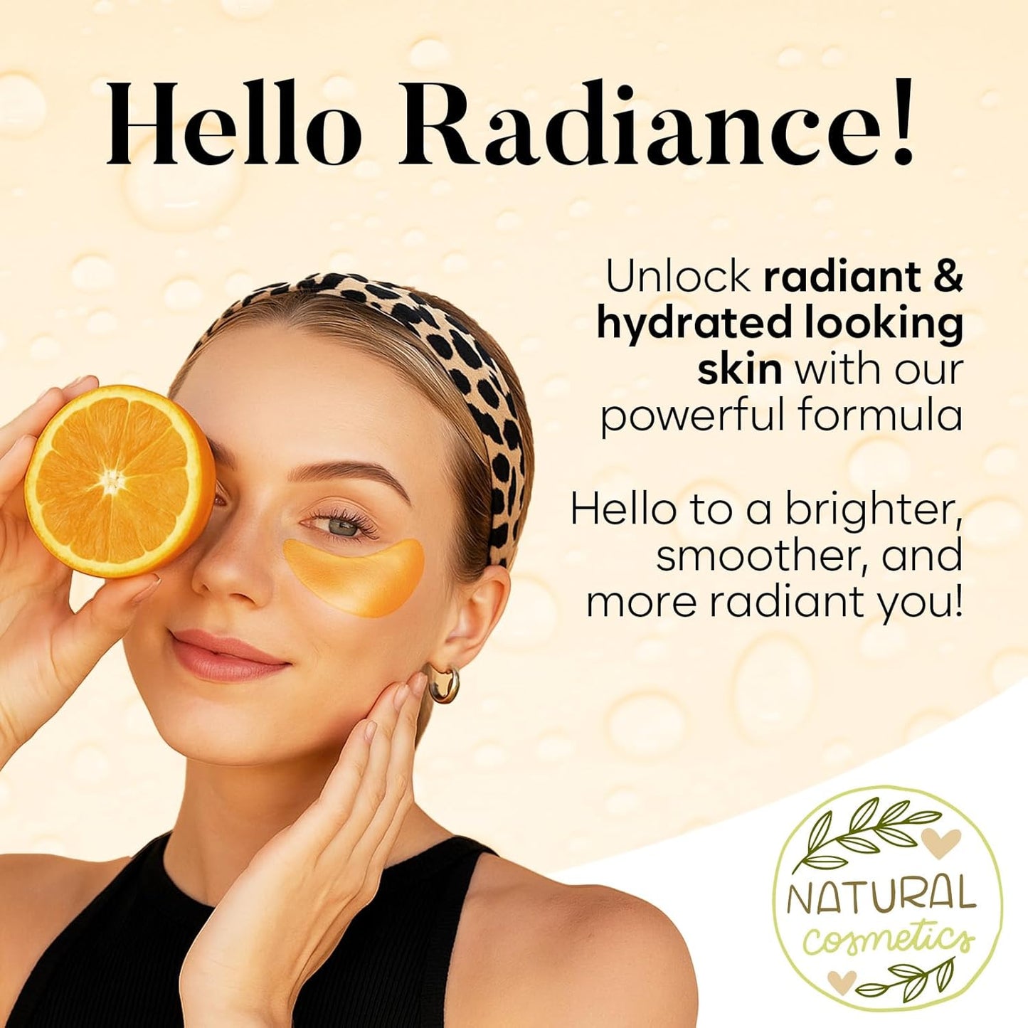 Vitamin C & Caffeine Under Eye Patches – 30 Pairs for Dark Circles & Puffiness