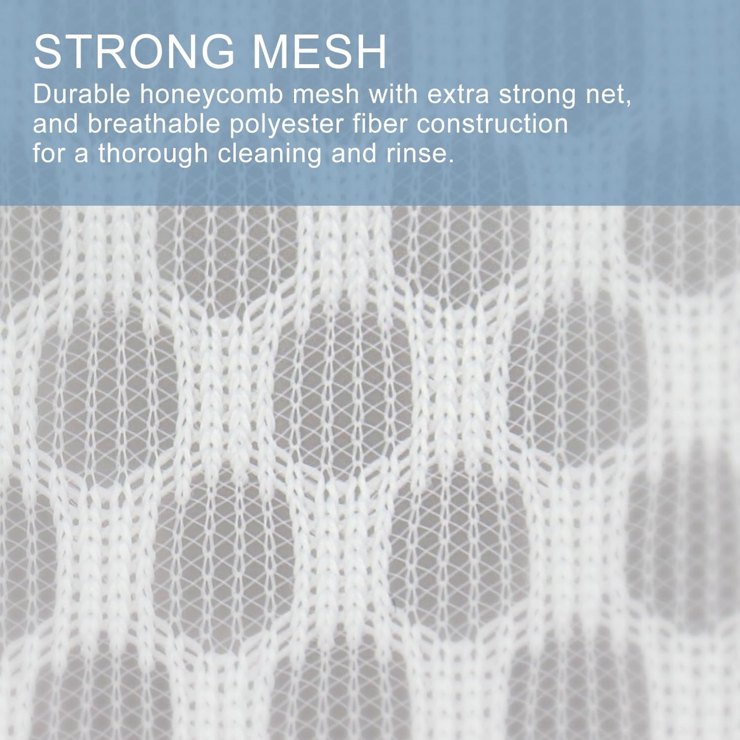 3-Pack Honeycomb Mesh Laundry Bags for Delicates – 12" x 16" Medium Size