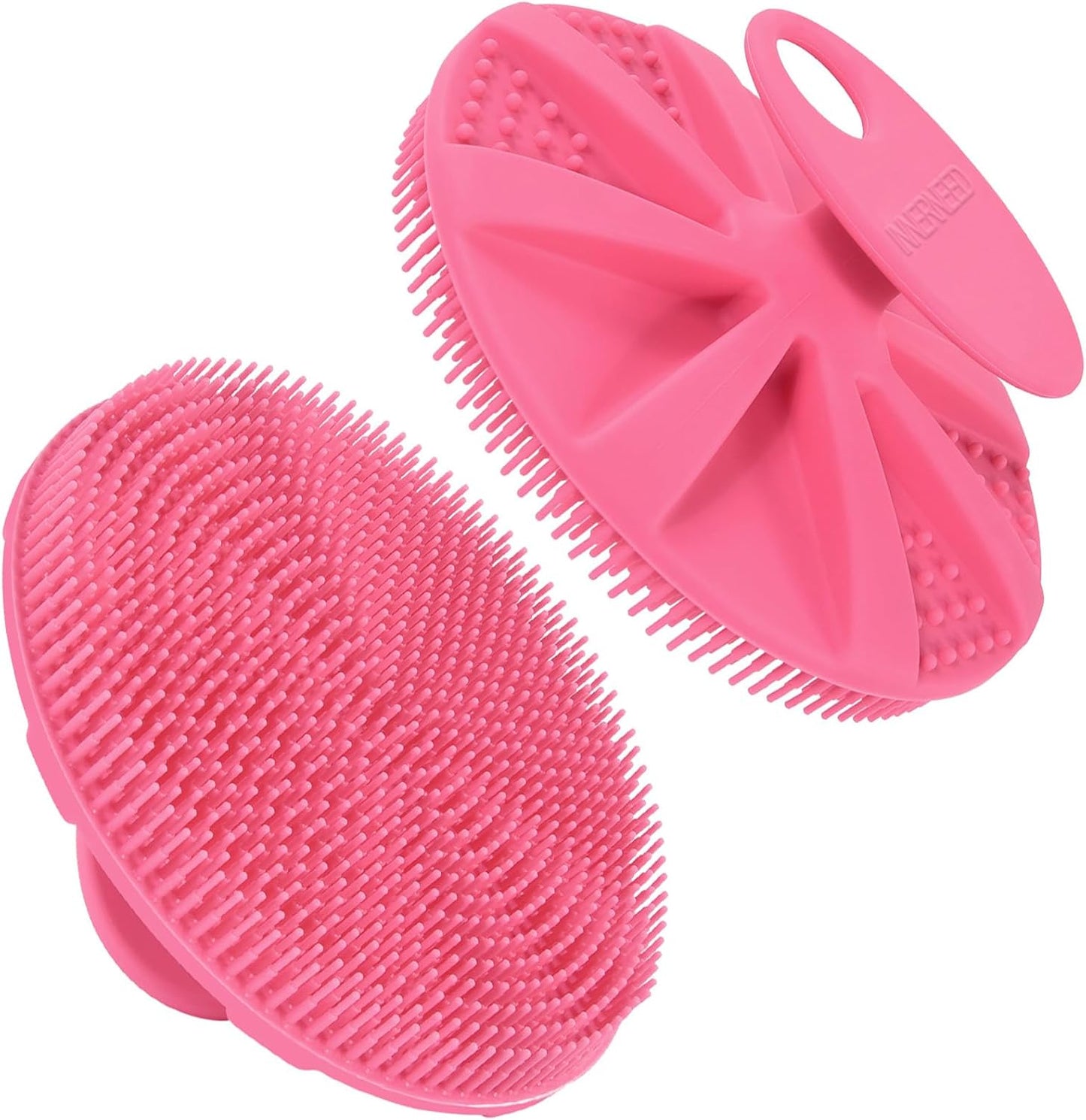 Soft Silicone Body Scrubber – Gentle Exfoliating Shower Brush for Skin Cleansing, Black
