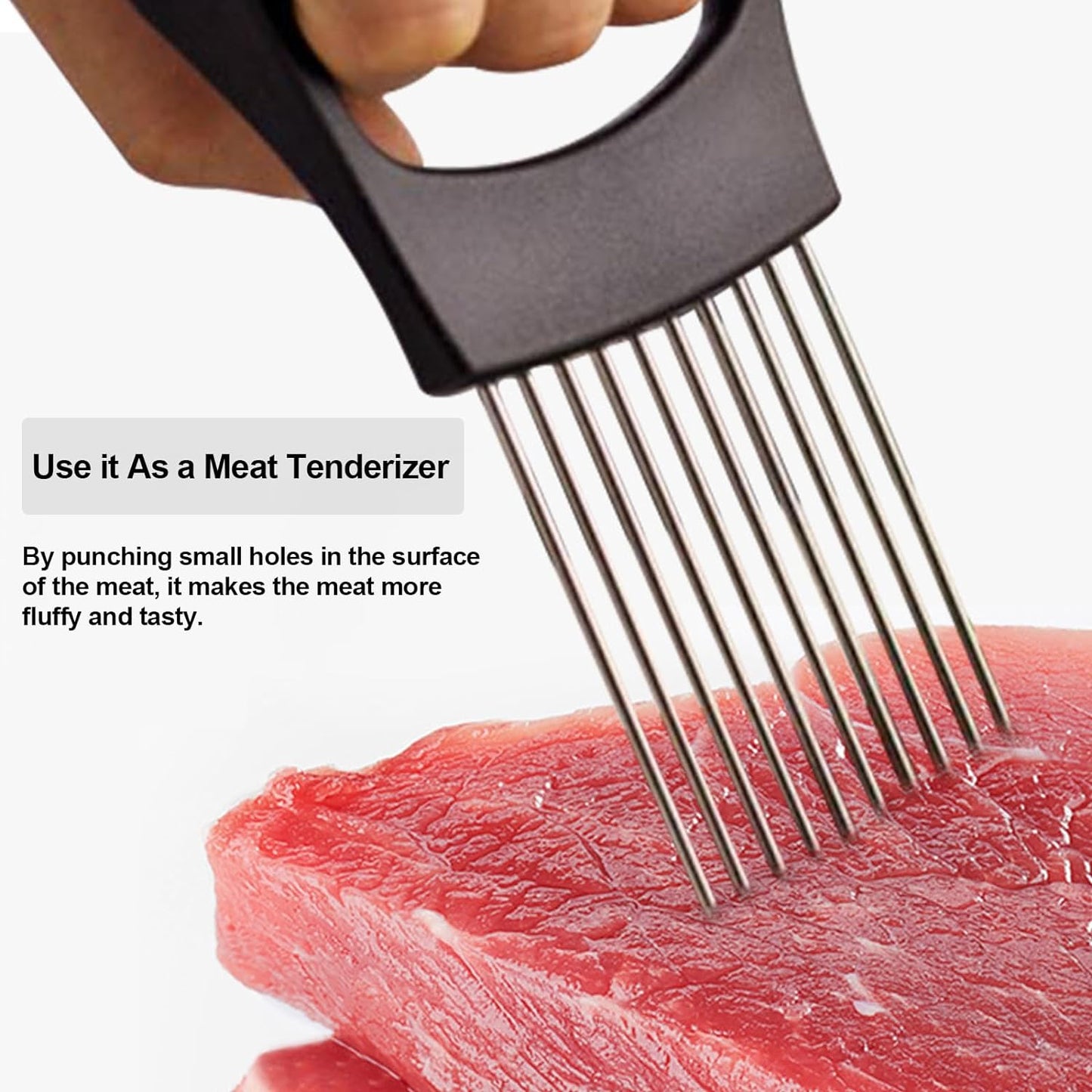 Multi-Use Stainless Steel Onion & Vegetable Slicer Tool
