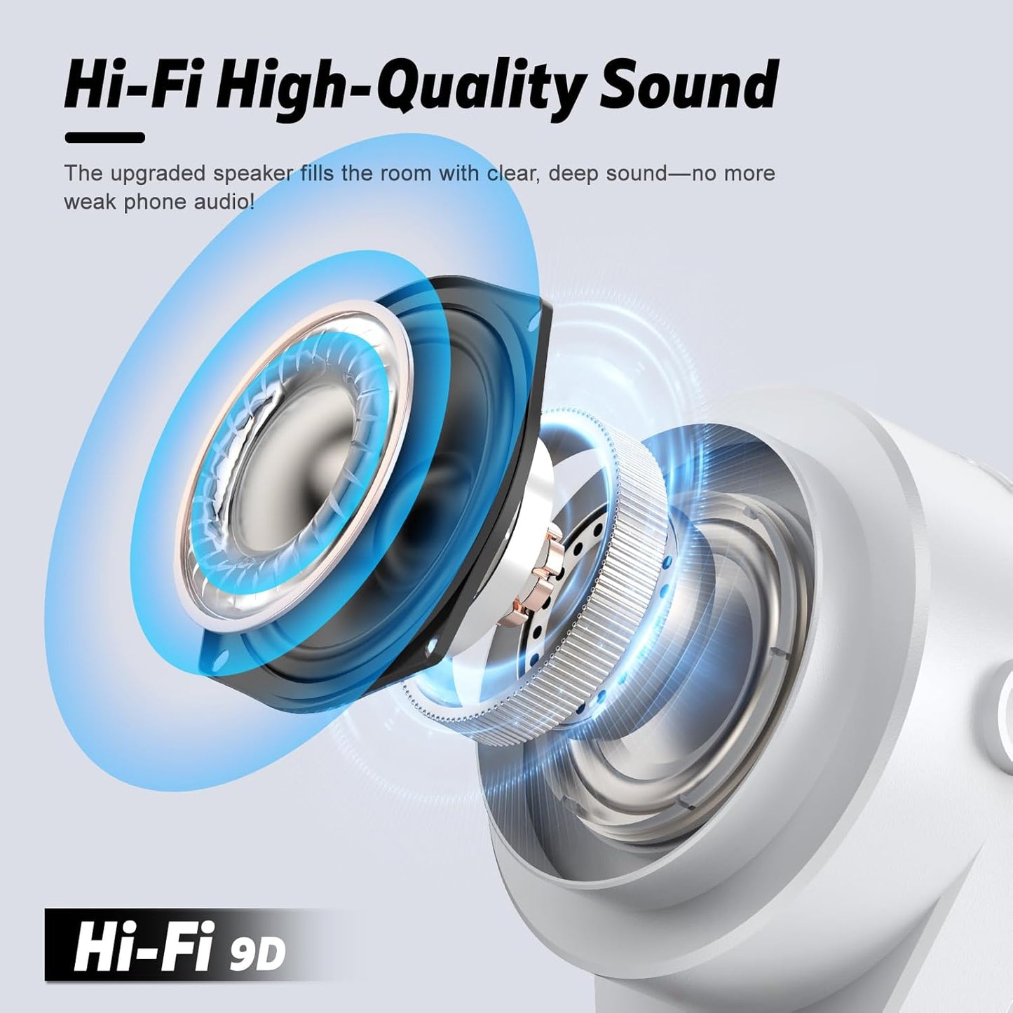 4-in-1 Wireless Induction Bluetooth Speaker with RGB Light & 360° Phone Stand