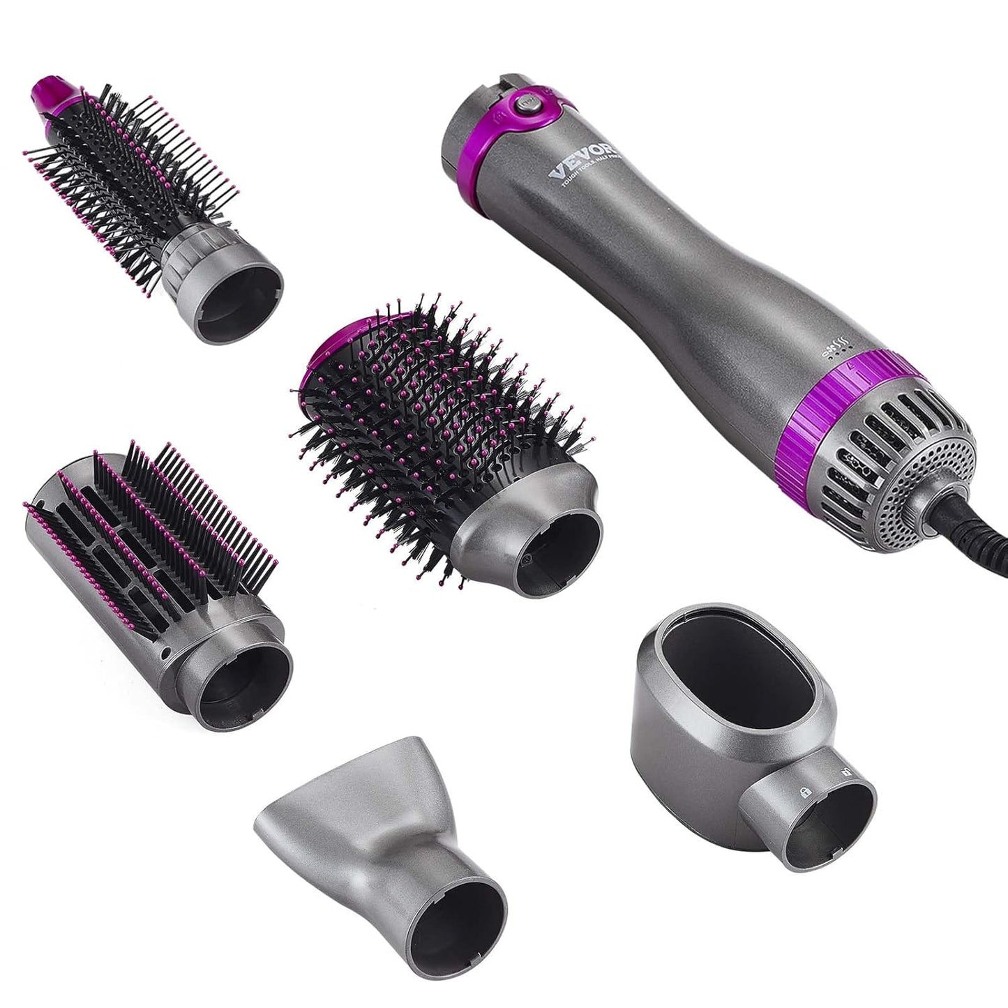 5-in-1 Hair Air Styler & Ionic Dryer Brush – Volumizing, Curling & Straightening Tool