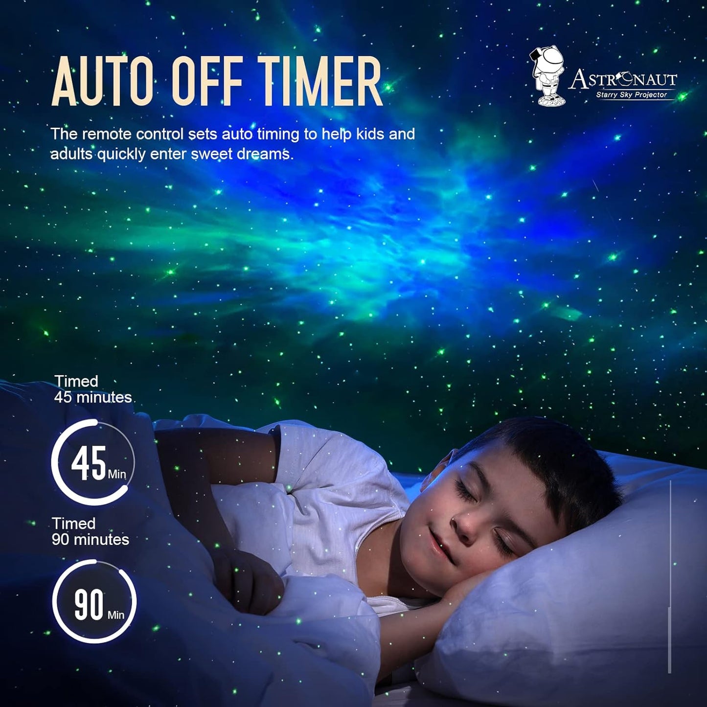 Astronaut Galaxy Projector Night Light – Starry Sky & Nebula LED for Kids’ Rooms & Bedrooms