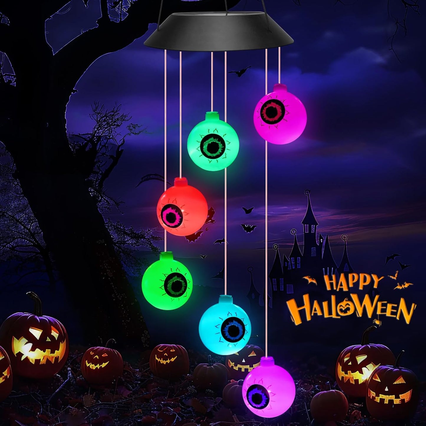 Birthday Gifts for Women Grandma Wife Sister, Solar Lights Outdoor Wind Chimes for outside Garden Yard Patio Porch Decor Hanging Butterfly Decorations, Mothers Day Mom Gift for Her