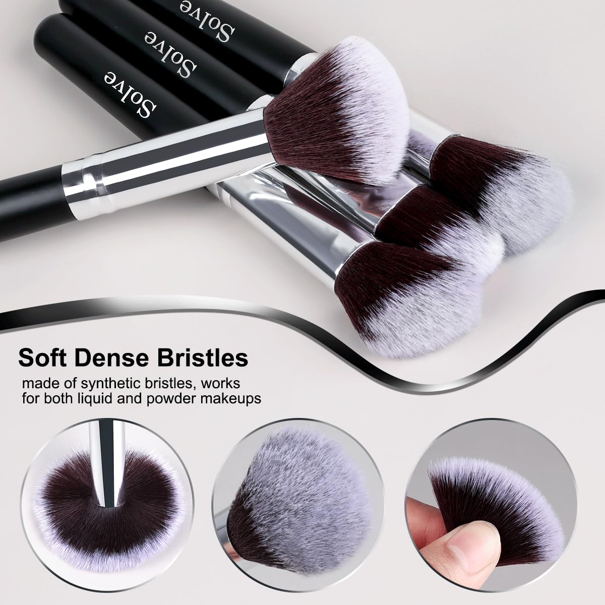 32-Piece Professional Makeup Brush Set – Black Wooden Handle Cosmetics Brushes for Face & Eye Makeup