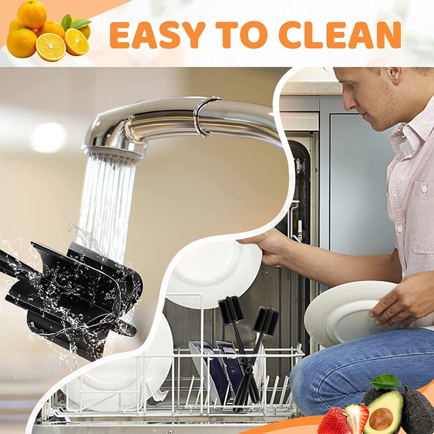 5-Blade Heat-Resistant Meat & Potato Chopper – Safe for Non-Stick Cookware