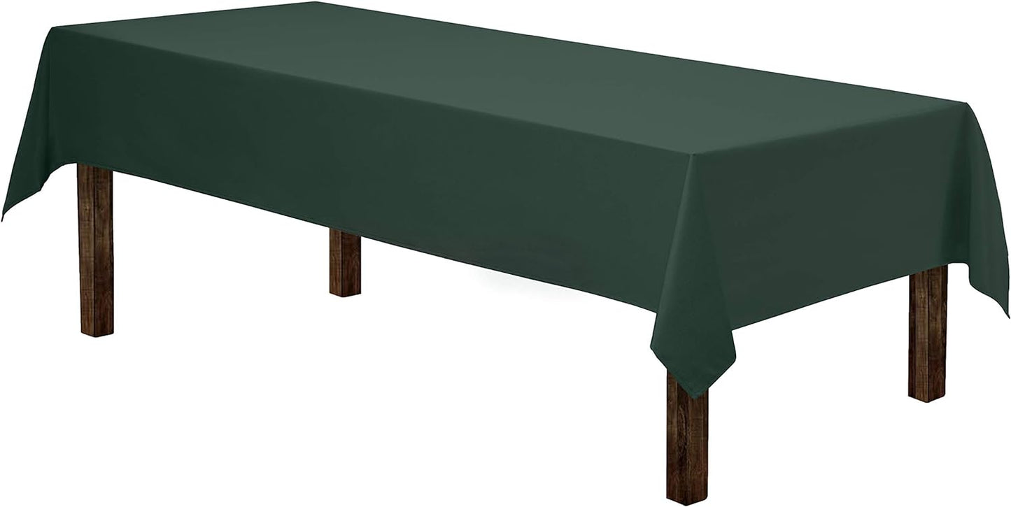 Rectangle Tablecloth - 60 X 126 Inch Fuchsia Table Cloth for 8 Foot Rectangle Table - Heavy Duty Washable Fabric - for 8 Ft Buffet Table, Holiday Party, Dinner, Wedding & Baby Shower