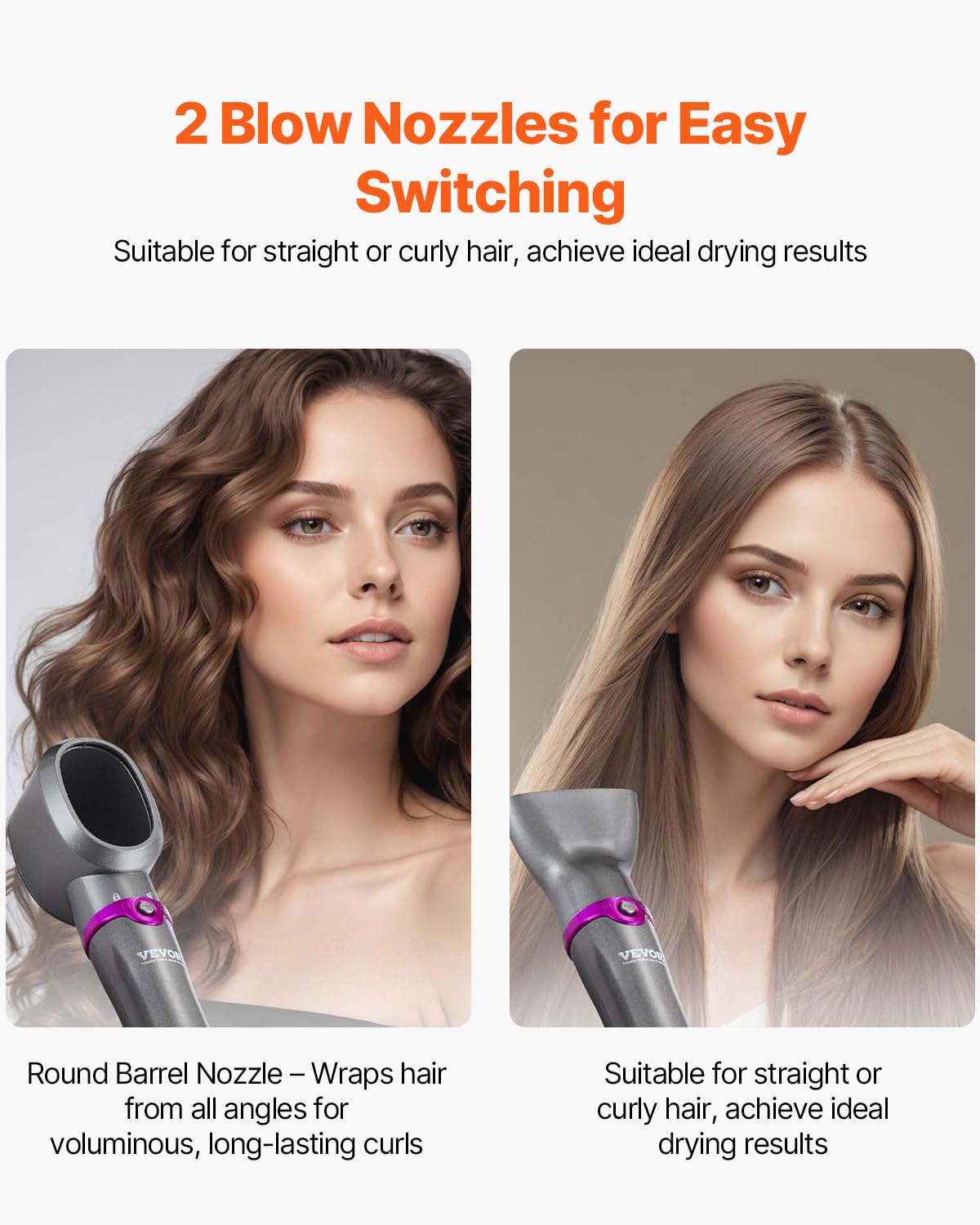 5-in-1 Hair Air Styler & Ionic Dryer Brush – Volumizing, Curling & Straightening Tool