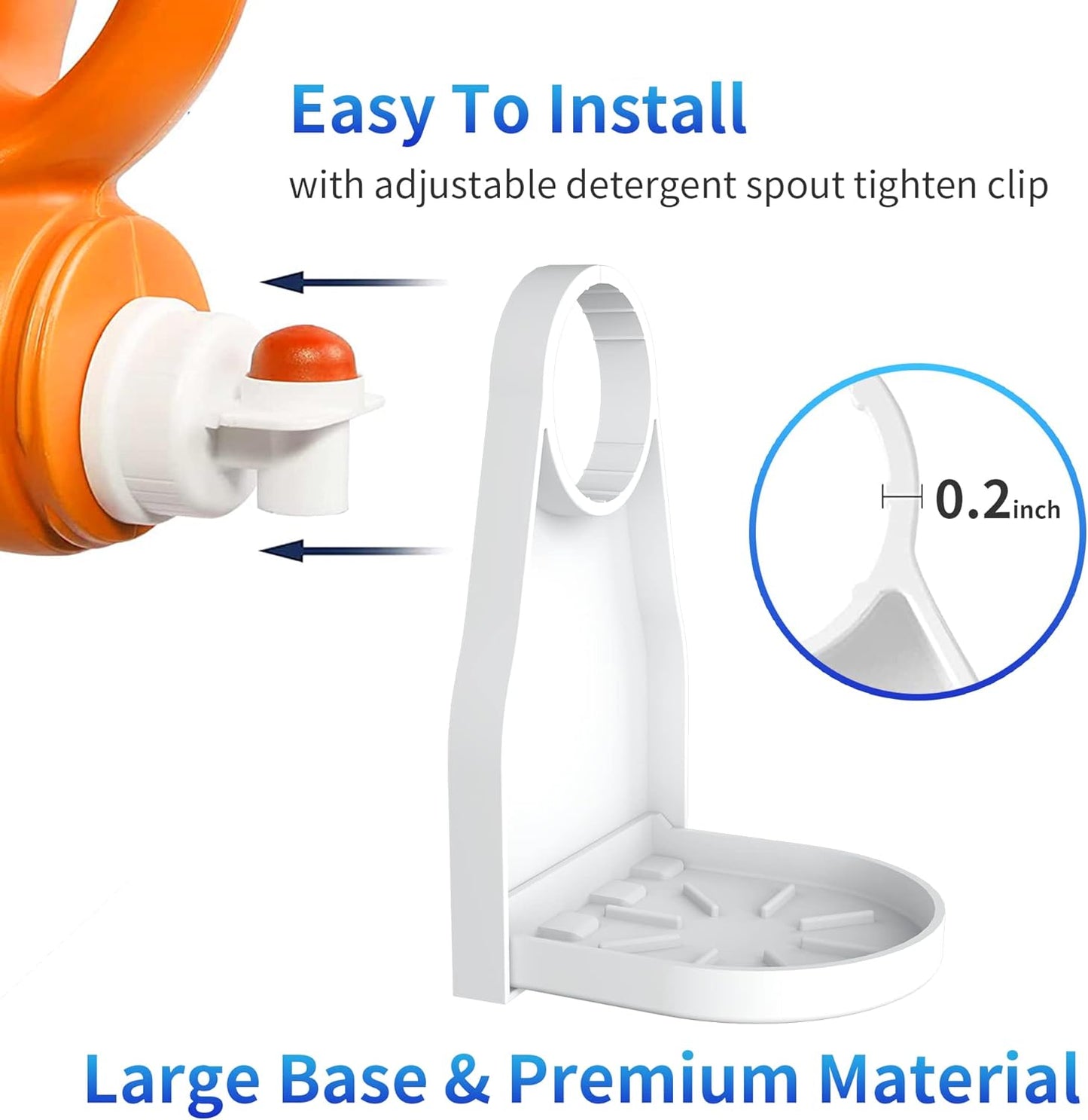 Laundry Detergent Cup Holder 2-Pack – Drip Catcher Organizer for Laundry Bottle Spouts