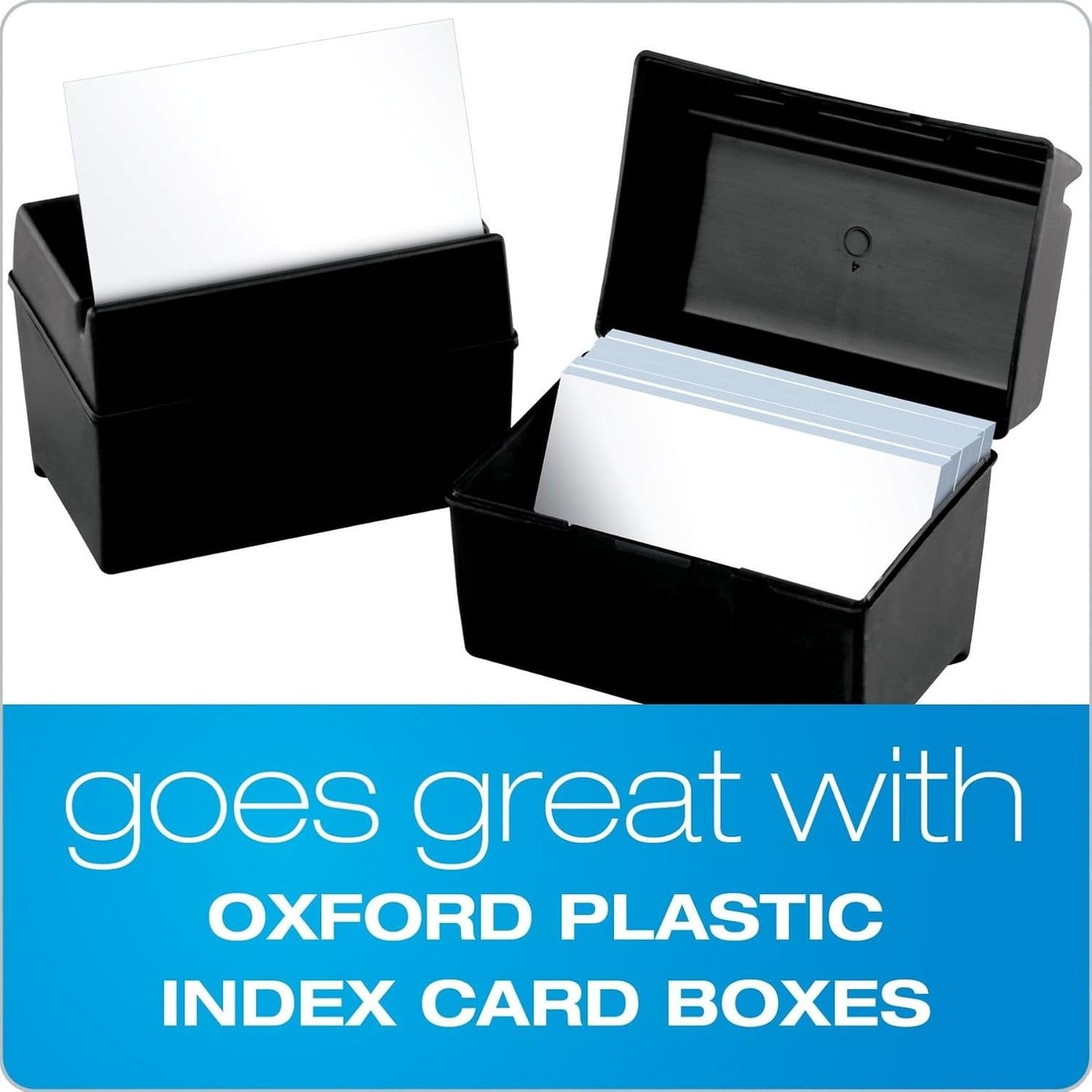 3x5 Ruled Index Cards – 1,000 Pack (10x100) White Writing Cards for Study, Notes & Organization