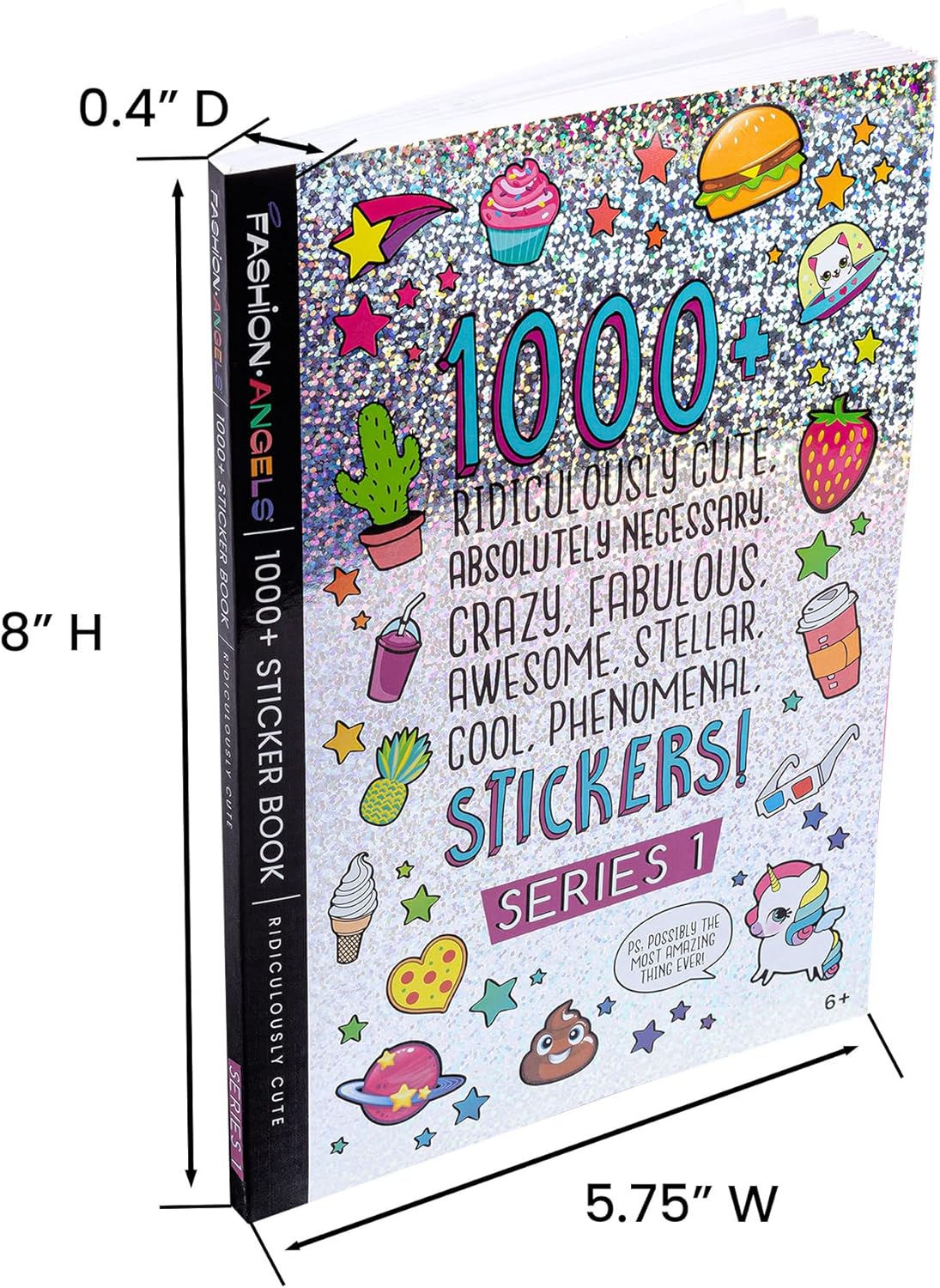 1000+ Cute Stickers for Kids – 40-Page Fun Craft Sticker Book for Ages 6+