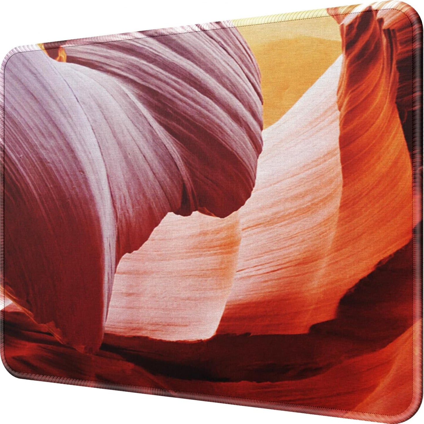 Premium XL Mouse Pad – 30% Larger Waterproof Gaming & Office Mat with Anti-Fray Edges, Blue Waves