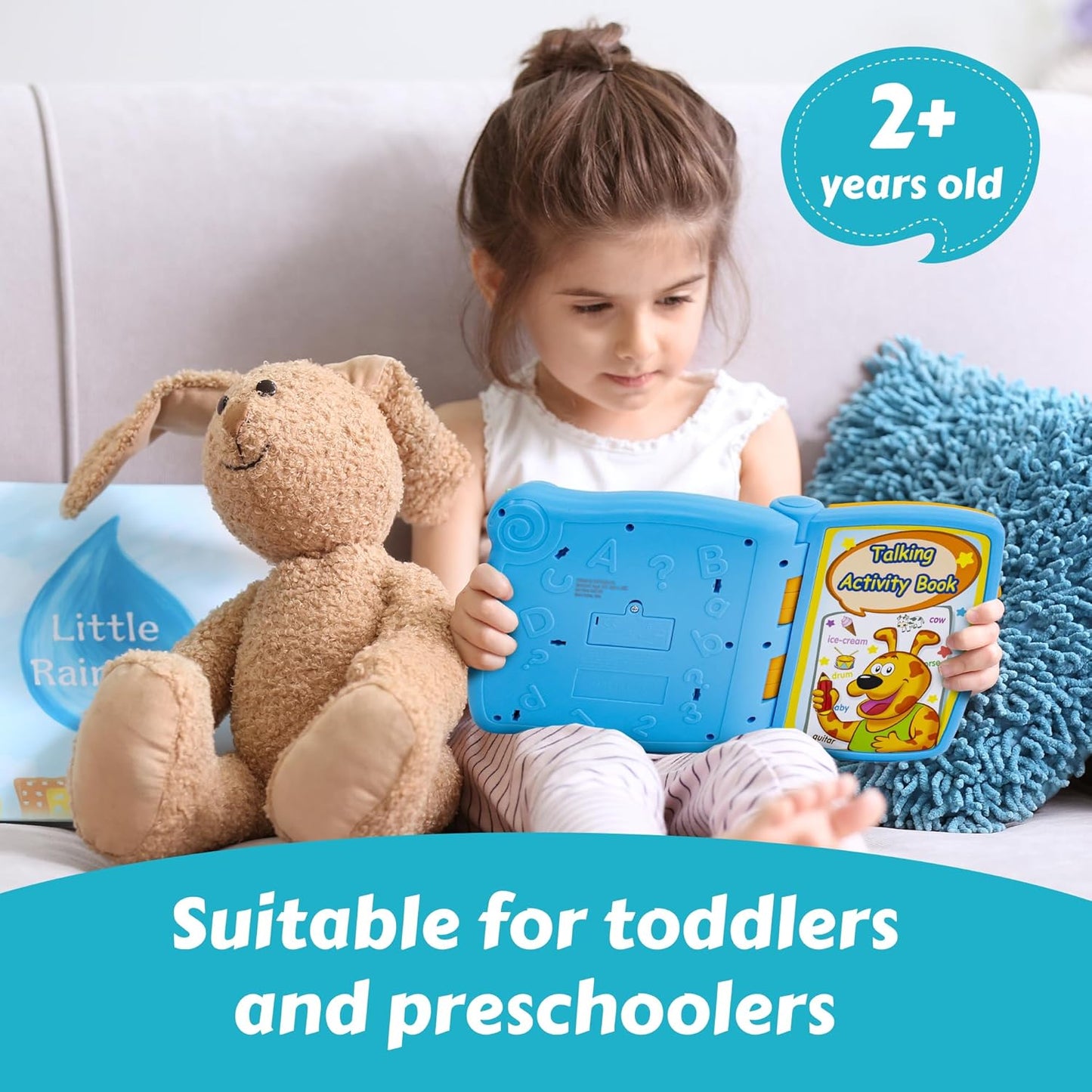 Interactive Talking Activity Book – Sound Learning for Toddlers Ages 2+