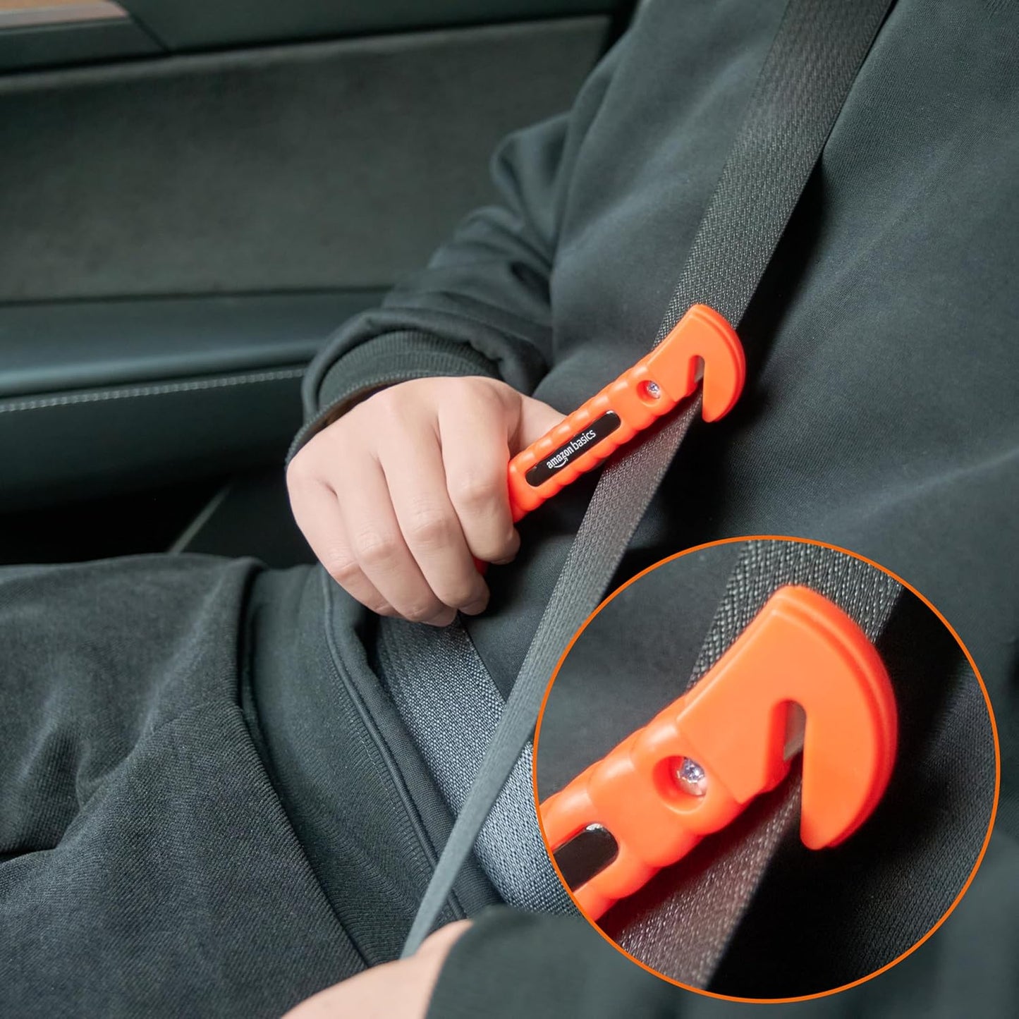 2-Pack Emergency Seat Belt Cutter & Window Hammer Tool – Car Escape Safety Tool for Vehicles