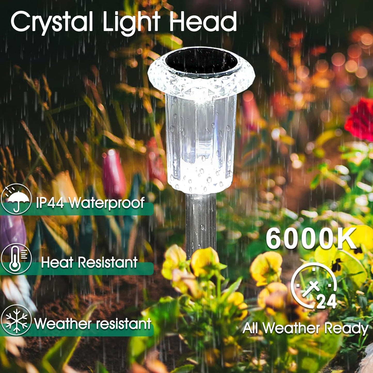 Solar Pathway Lights – 10 Pack Stainless Steel Waterproof LED Stakes for Garden, Driveway, Yard & Walkway (Cool White)