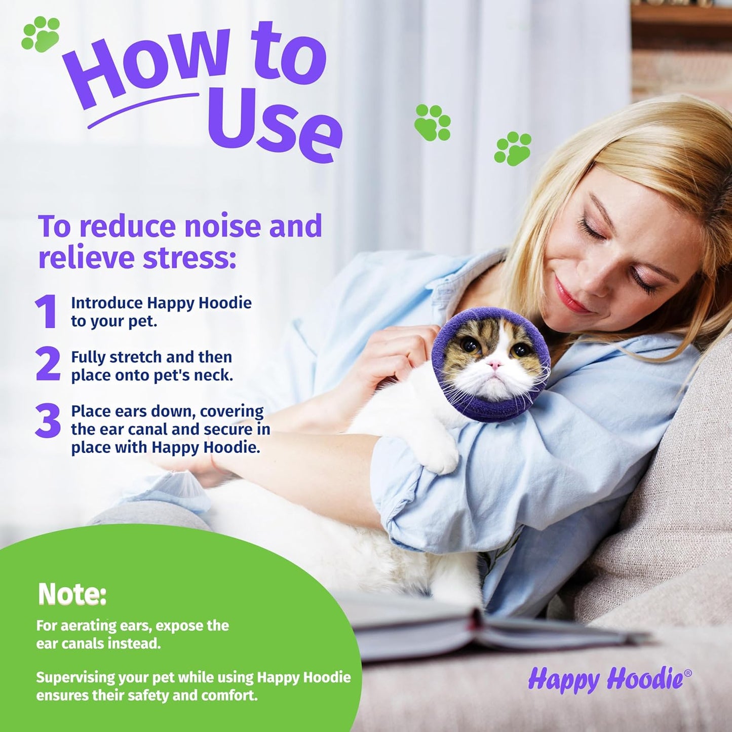 Happy Hoodie Calming Band for Dogs & Cats – 2 Pack (Small + Large)