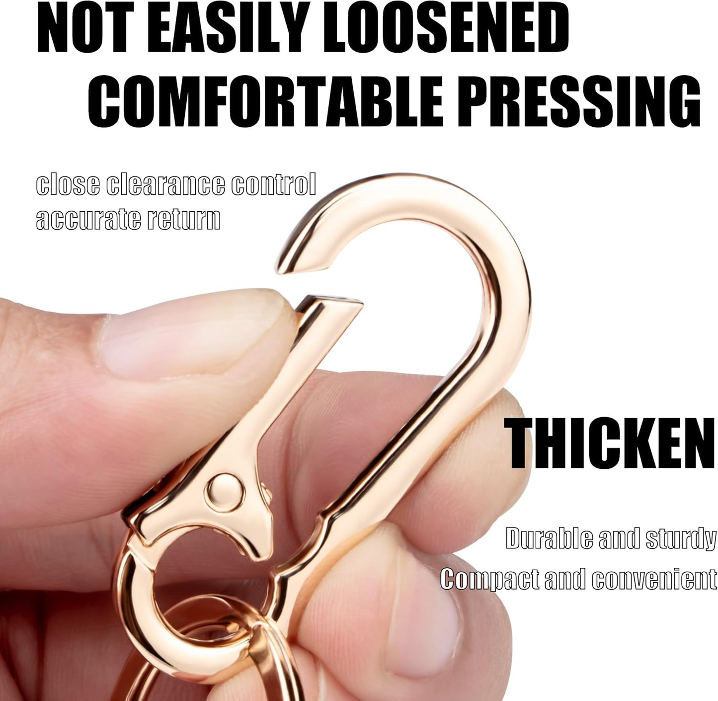 Metal Keychain Clip Holder – Durable Key Ring Organizer for Car, Home & Office Keys (Unisex Design)