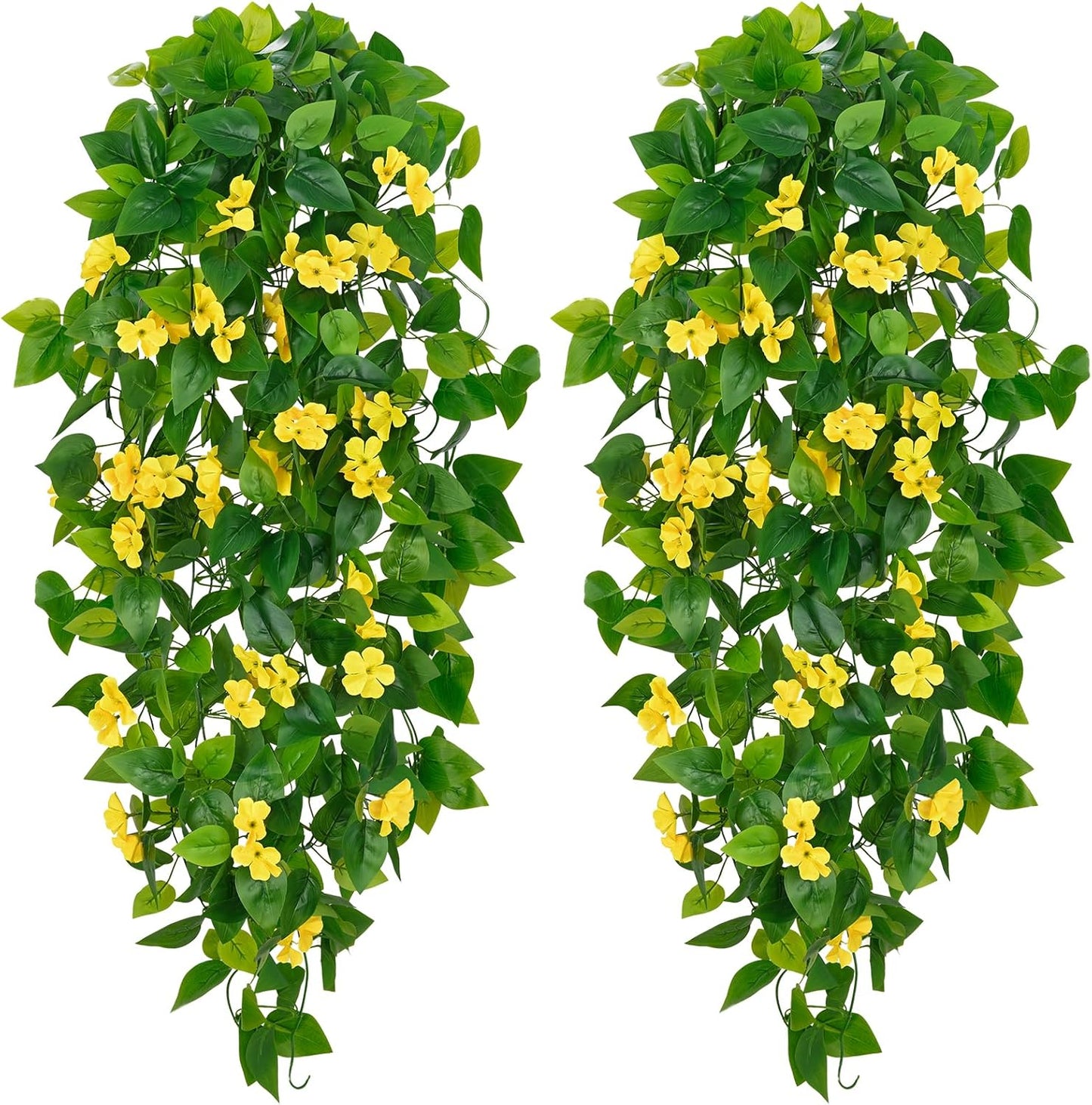 2-Pack Faux Orange Hanging Plants – Artificial Vines for Fall Wall & Home Décor (No Baskets)