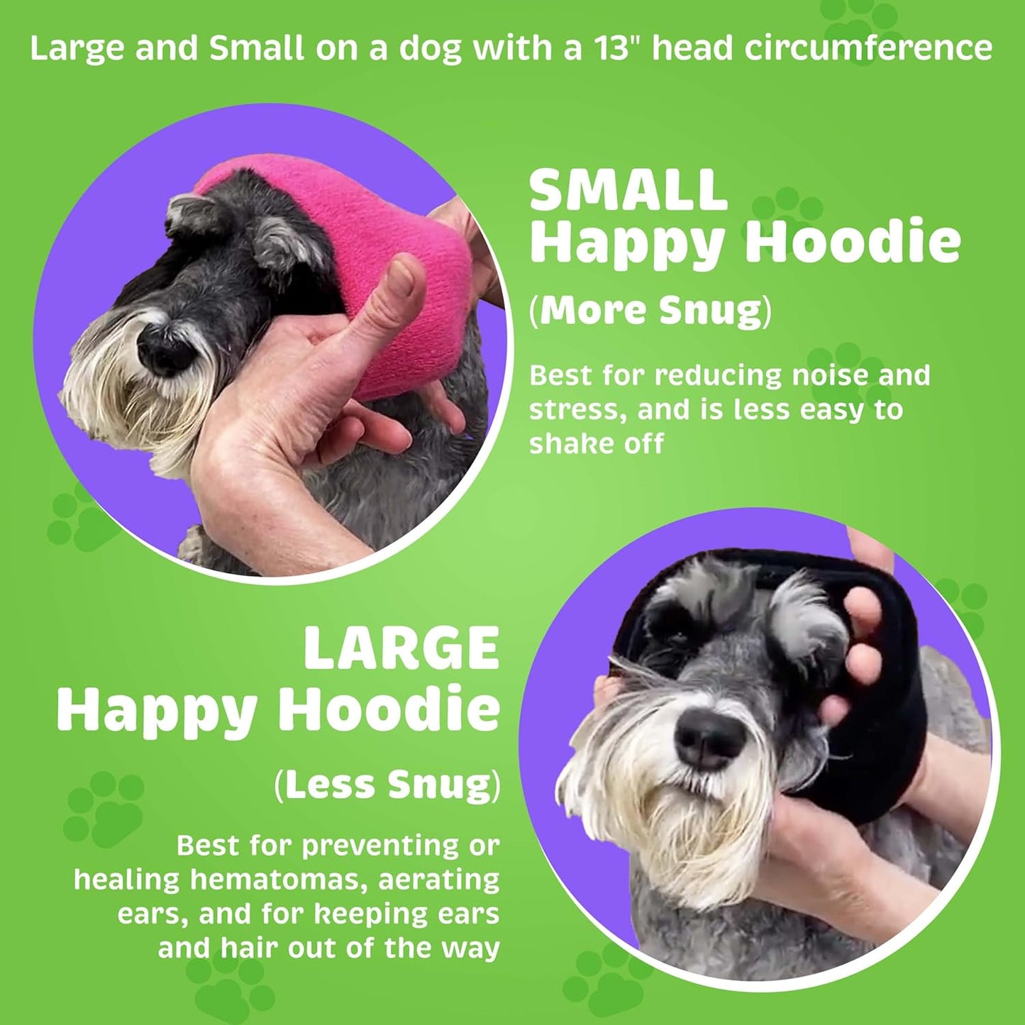 Happy Hoodie Calming Band for Dogs & Cats – 2 Pack (Small + Large)