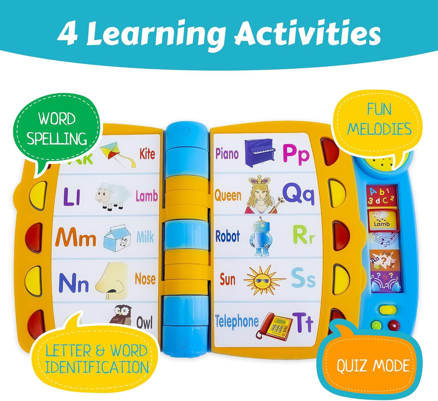 Interactive Talking Activity Book – Sound Learning for Toddlers Ages 2+