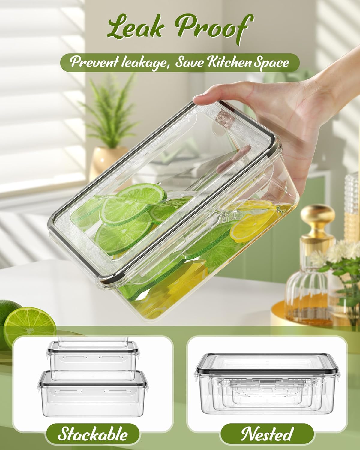 40-Piece BPA-Free Food Storage Container Set – Leak-Proof Kitchen Organizer with Labels & Pen