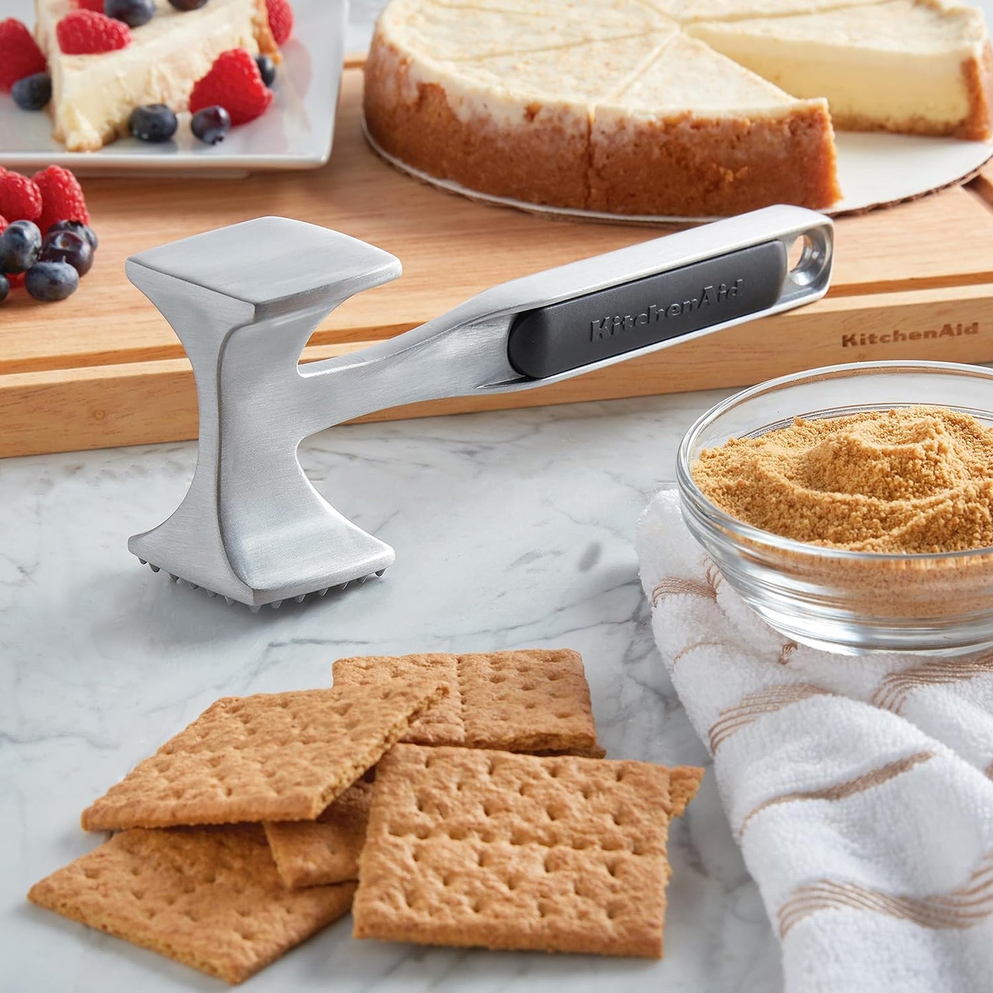 Multi-Sided Gourmet Meat Tenderizer Tool – Black, One Size