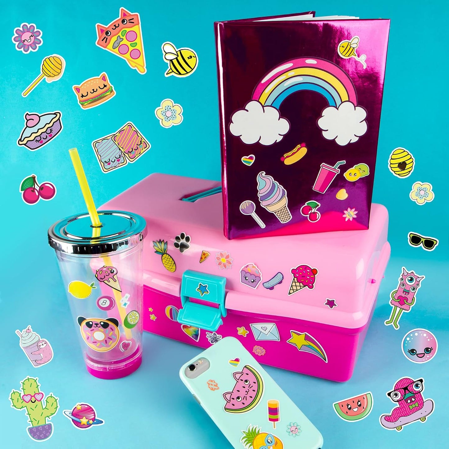 1000+ Cute Stickers for Kids – 40-Page Fun Craft Sticker Book for Ages 6+