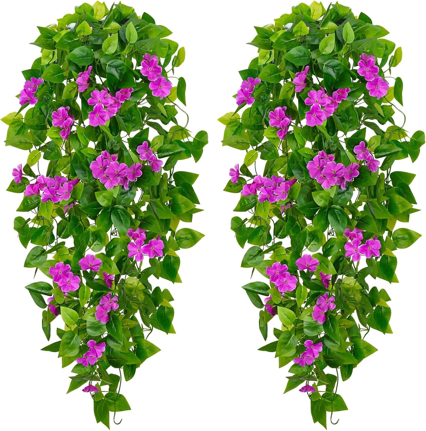 2-Pack Faux Orange Hanging Plants – Artificial Vines for Fall Wall & Home Décor (No Baskets)