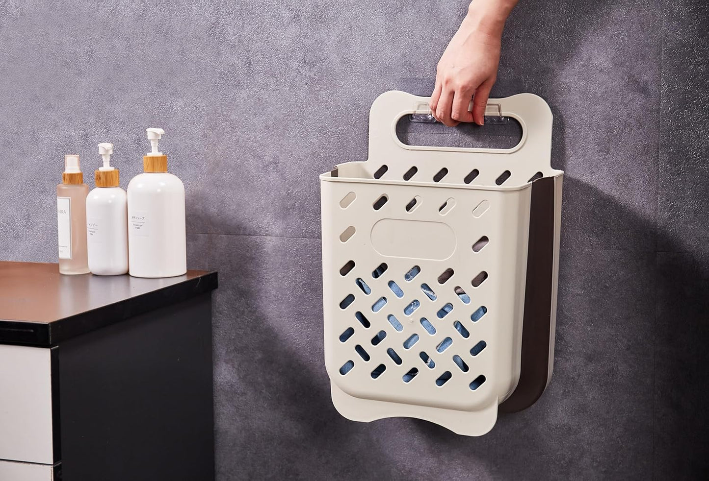 2-Pack Foldable Hanging Laundry Hampers – Large Capacity Space-Saving Clothes Baskets